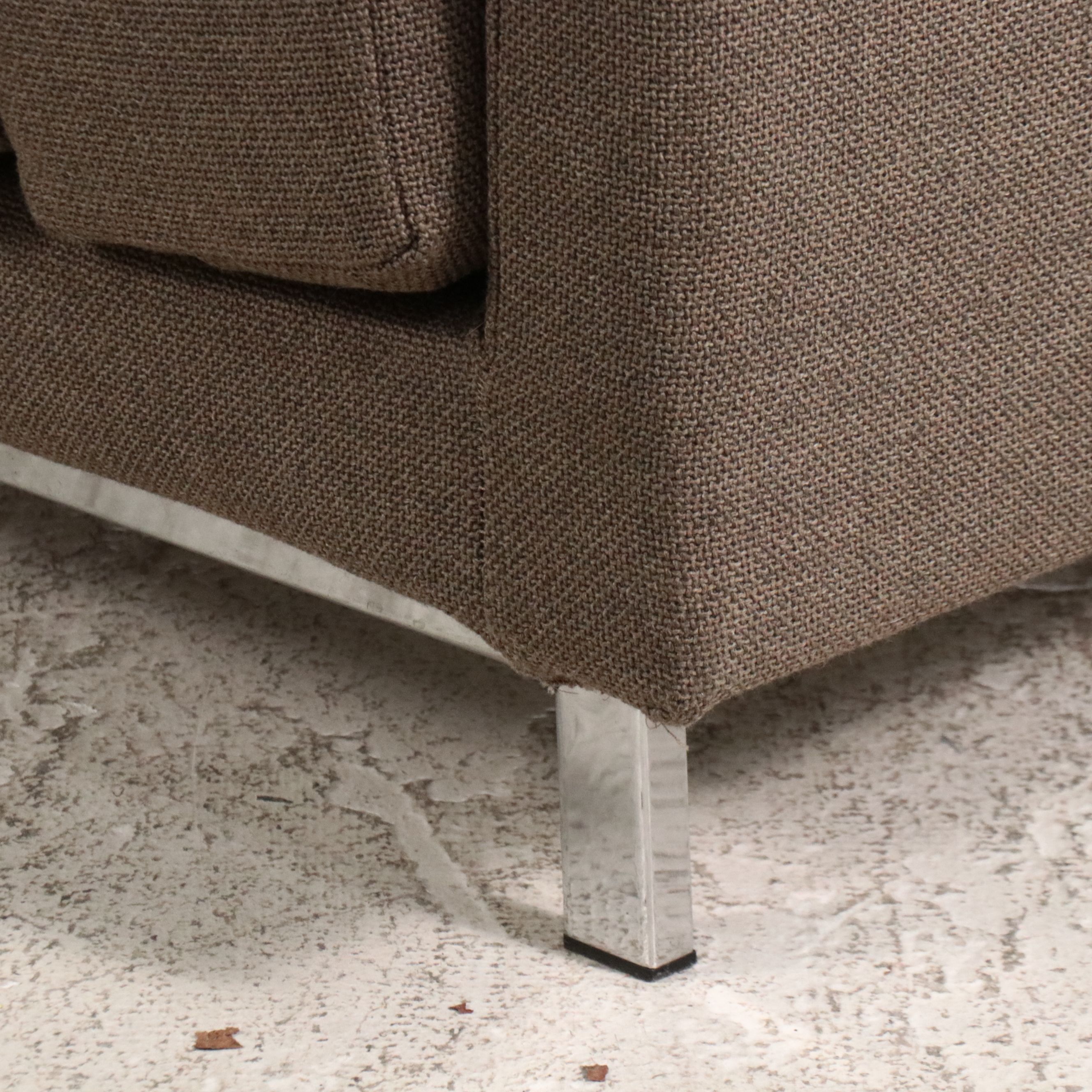 IKEA Modern L-Shaped Sectional with Ottoman