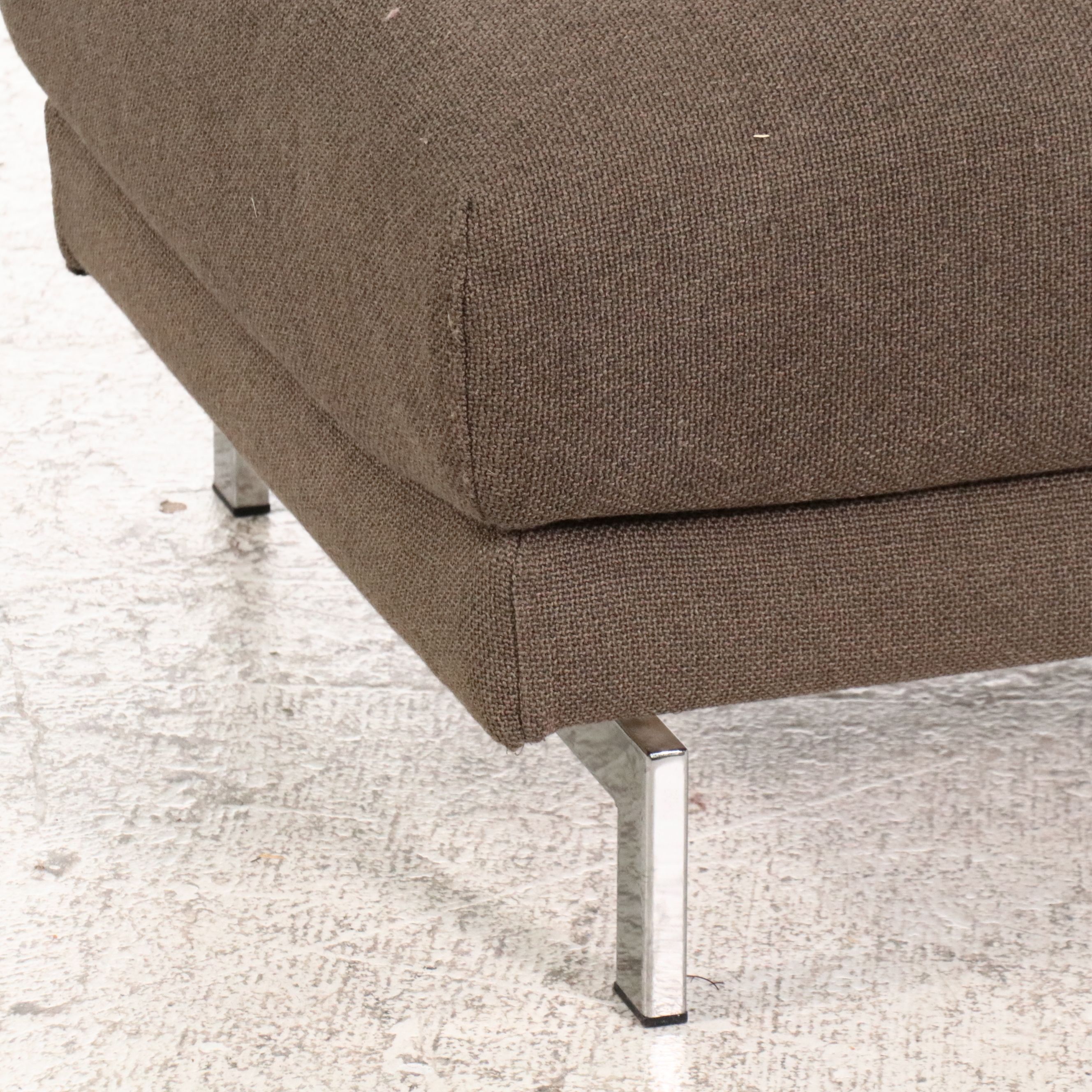 IKEA Modern L-Shaped Sectional with Ottoman