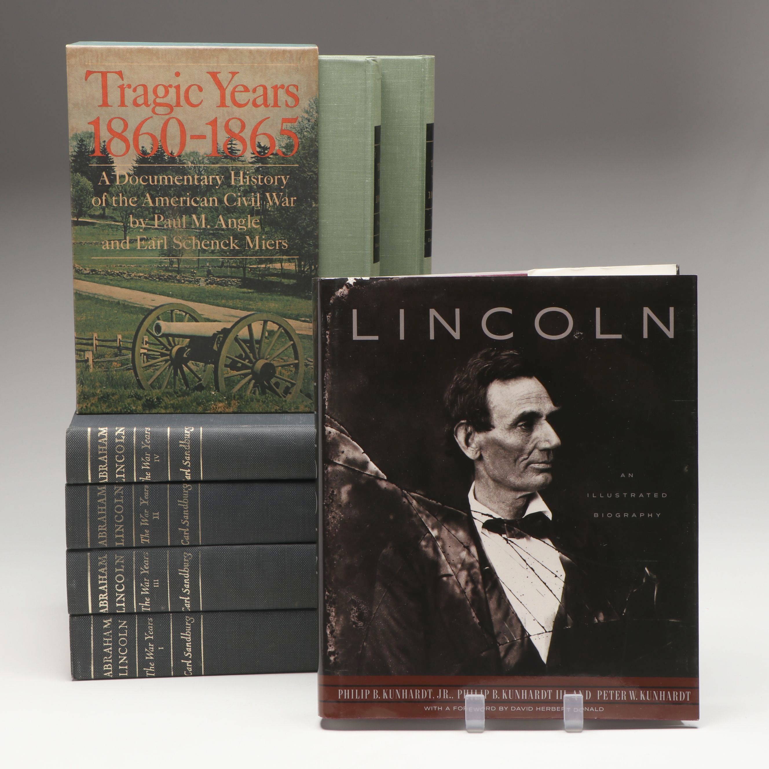 "Abraham Lincoln: The War Years" Four-Volume Set with More Nonfiction Books