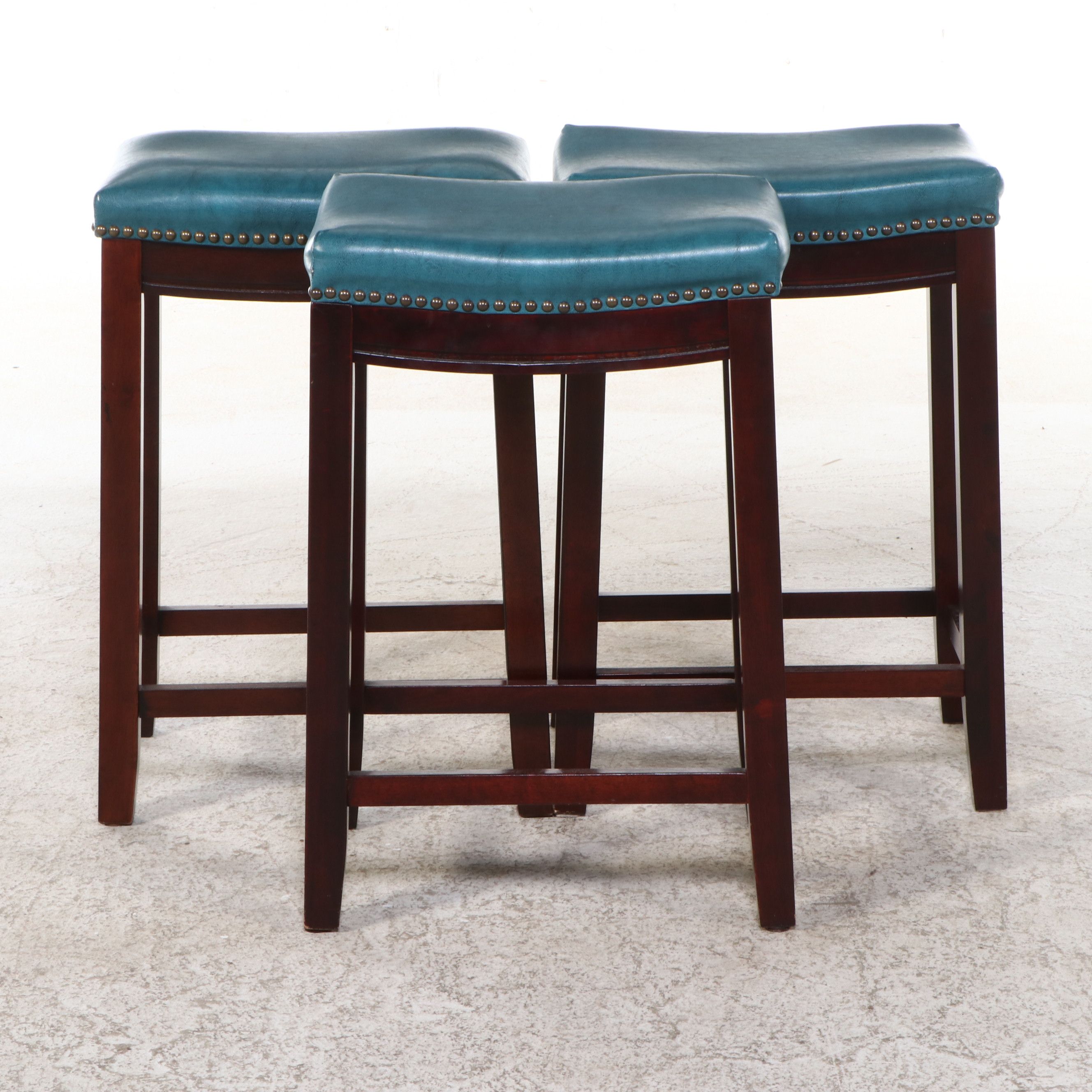Set of Three Linon Home Decor Contemporary Barstools