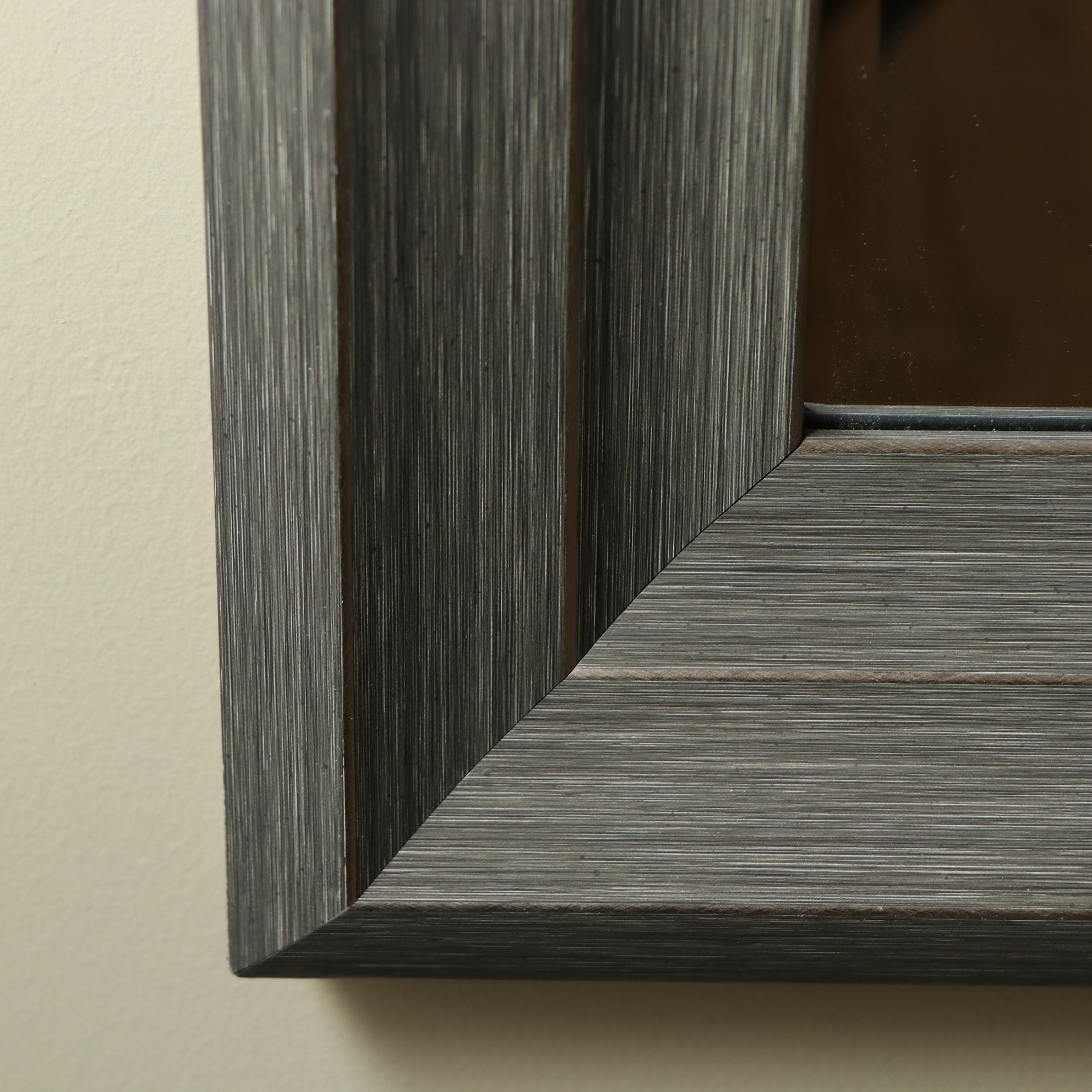 78" Full-Length Wall Mirror with Brushed Grey Frame