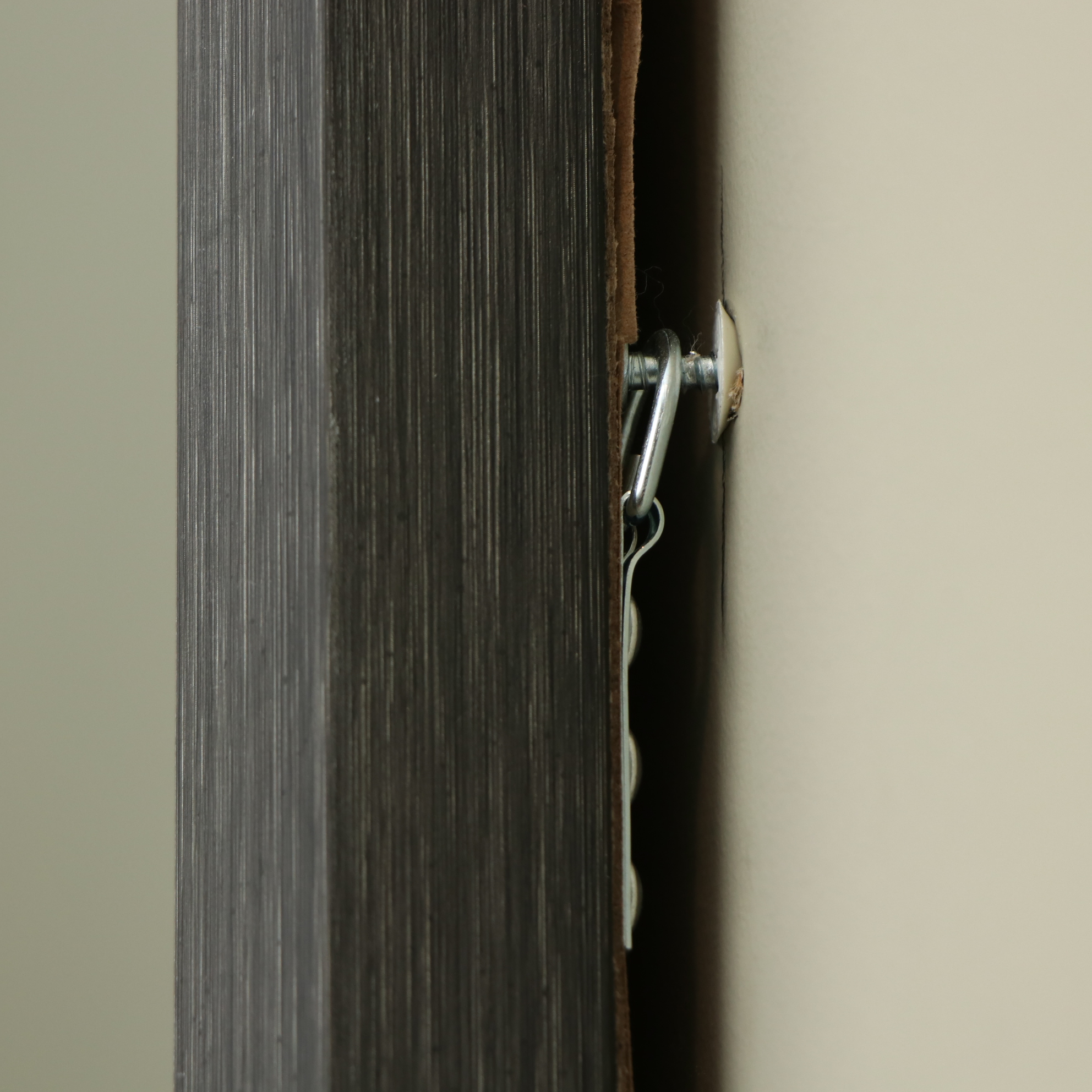 78" Full-Length Wall Mirror with Brushed Grey Frame