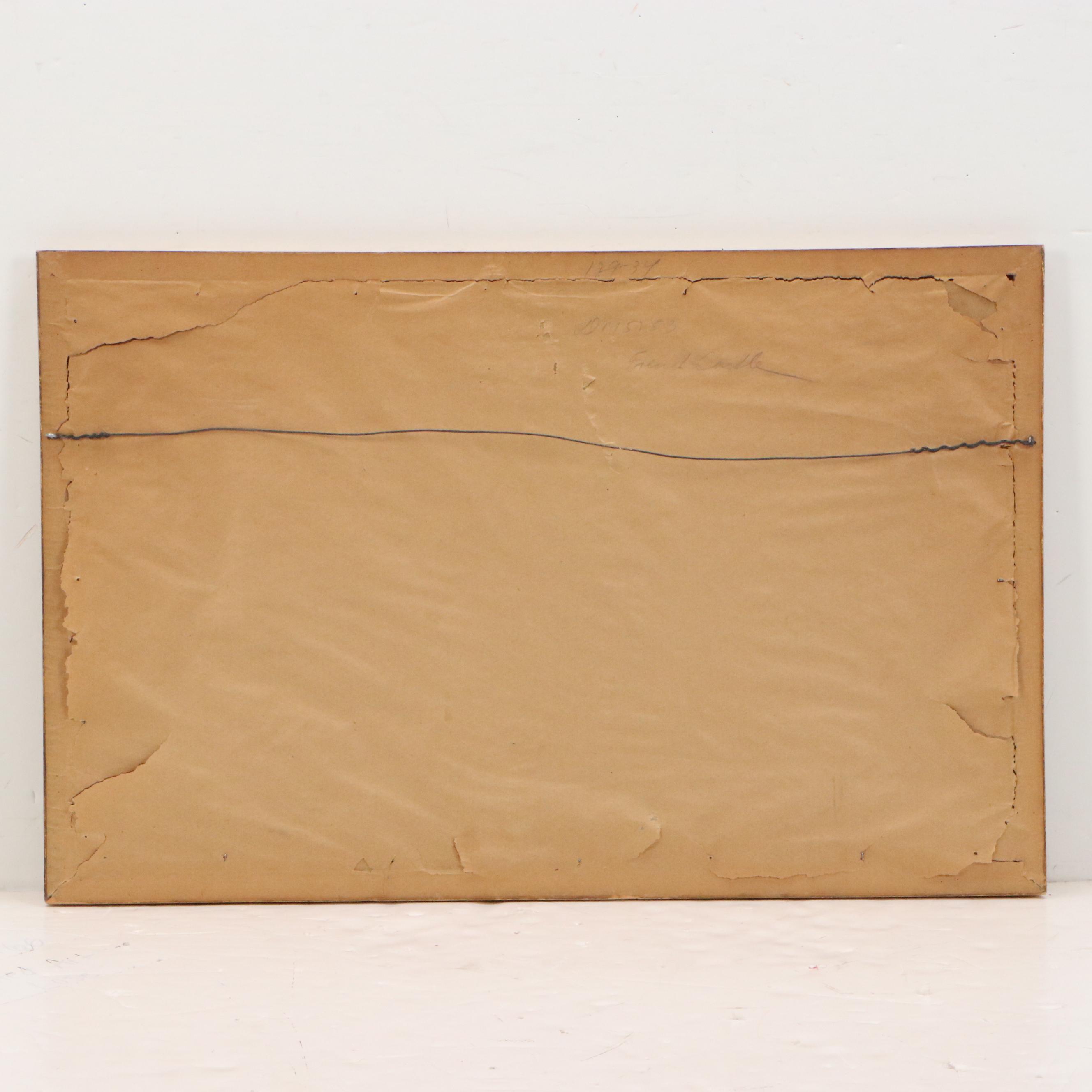 Hand-Colored Engraving "Vue de Château de Versailles du Côté de l'Orangerie"