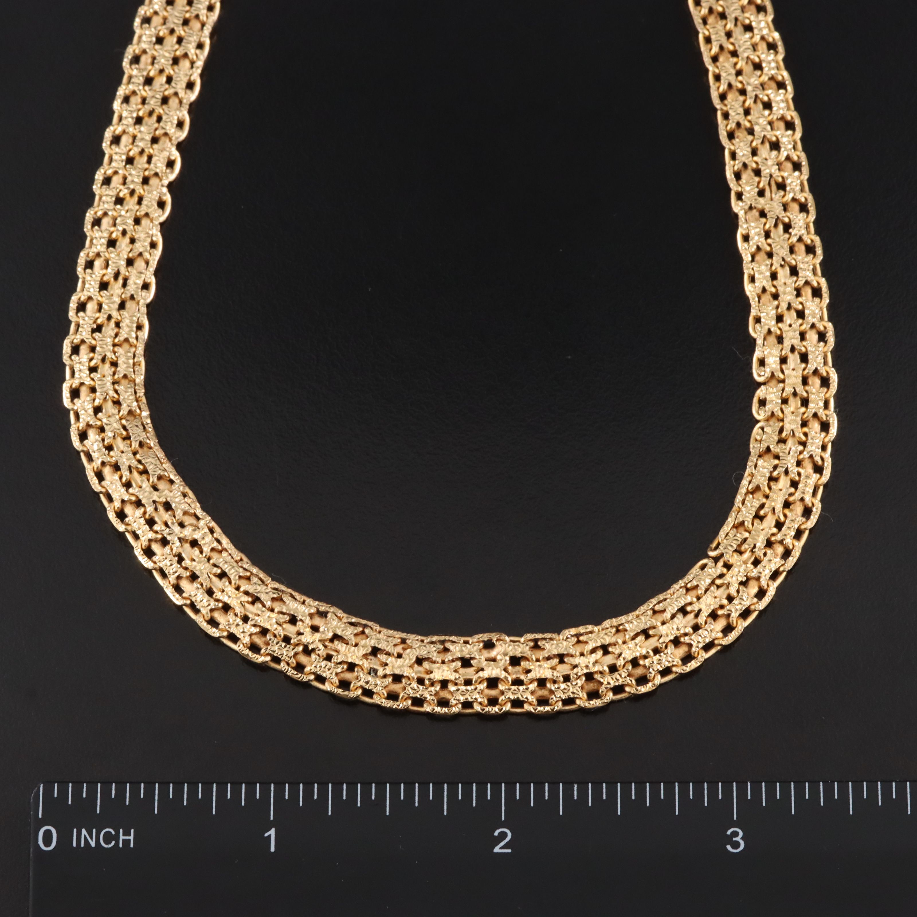 Italian Veronese Sterling Bismark Chain Necklace