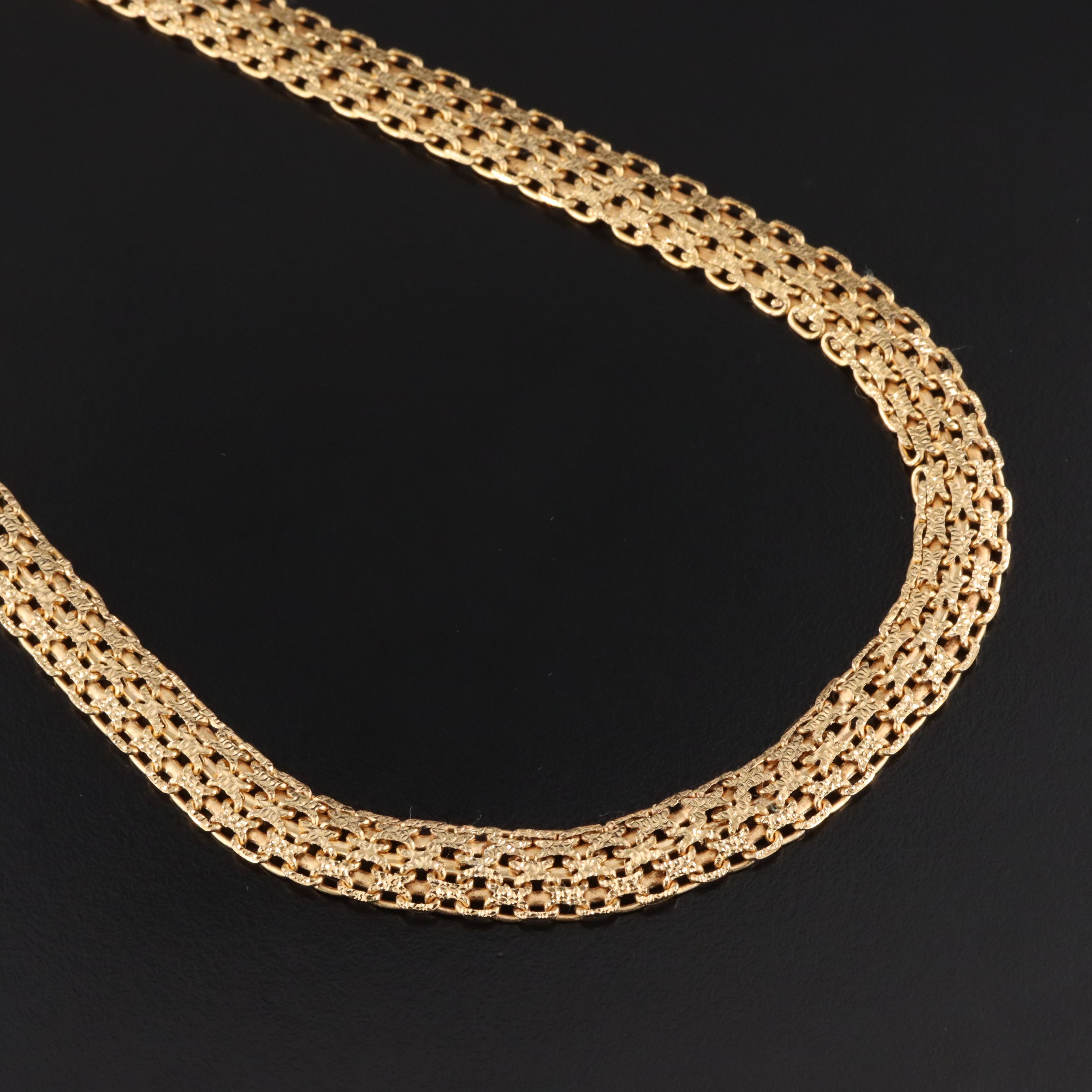 Italian Veronese Sterling Bismark Chain Necklace