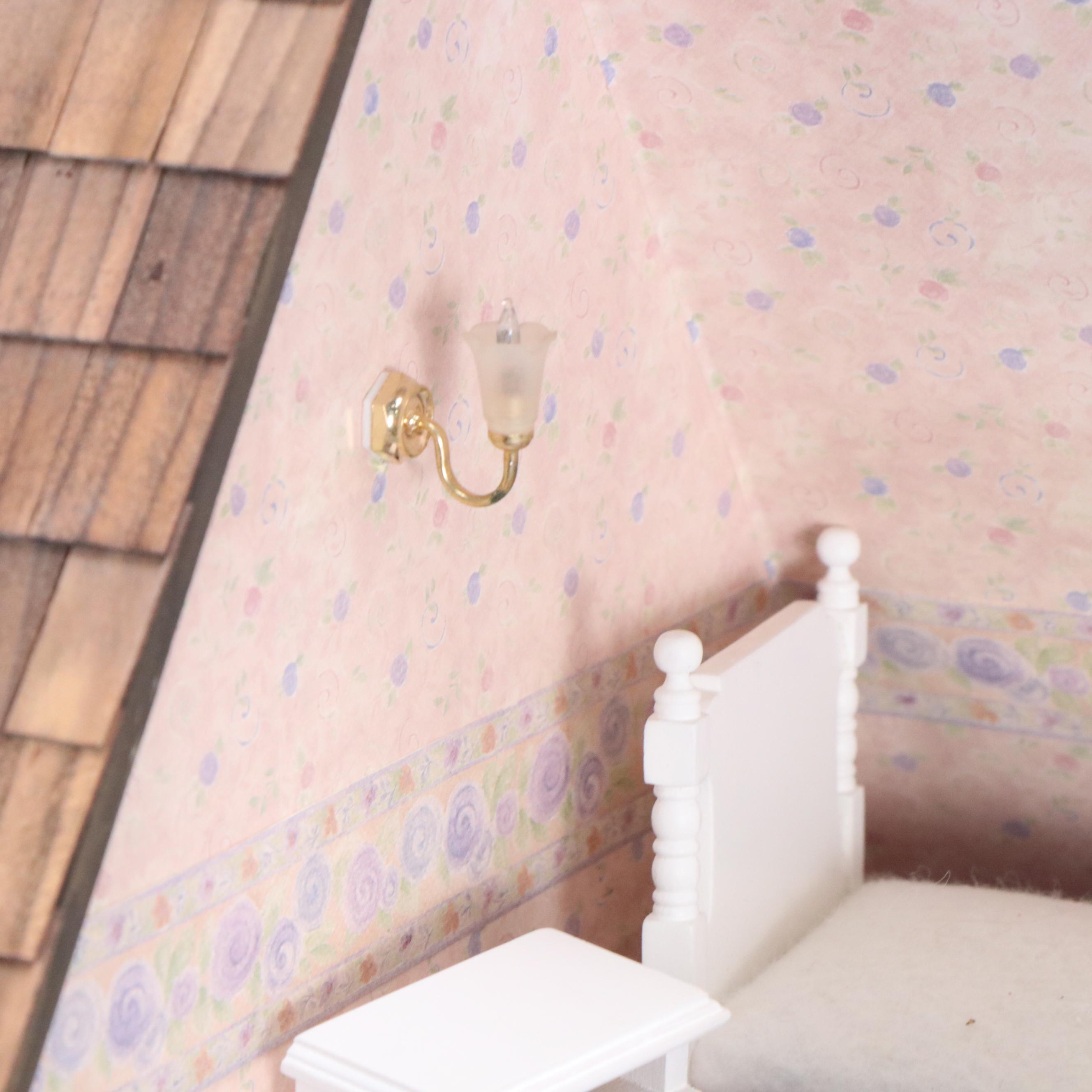 Victorian Style Wooden Dollhouse with Accessories