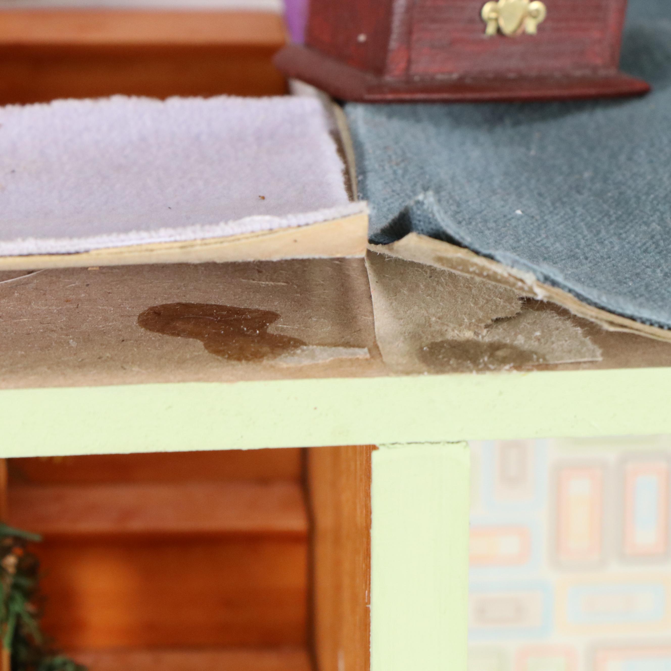 Victorian Style Wooden Dollhouse with Accessories