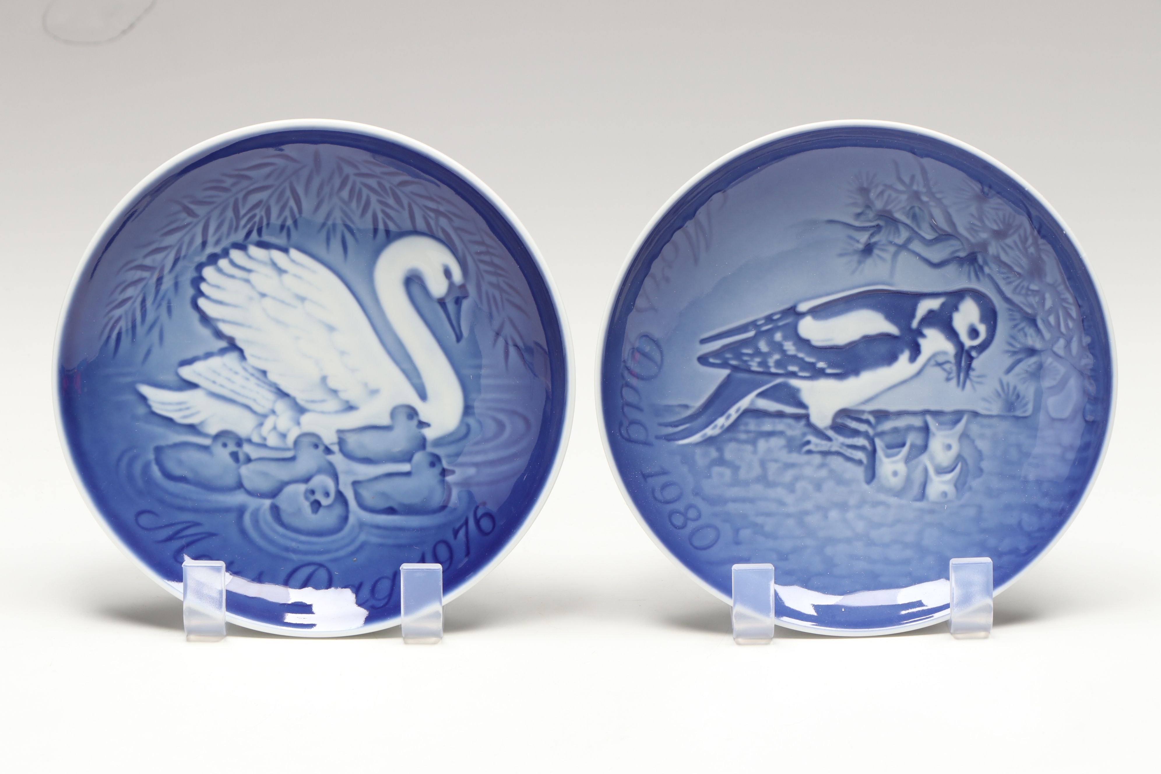 Bing & Grondahl Commemorative Mother's Day and Christmas Plates, Late 20th C.