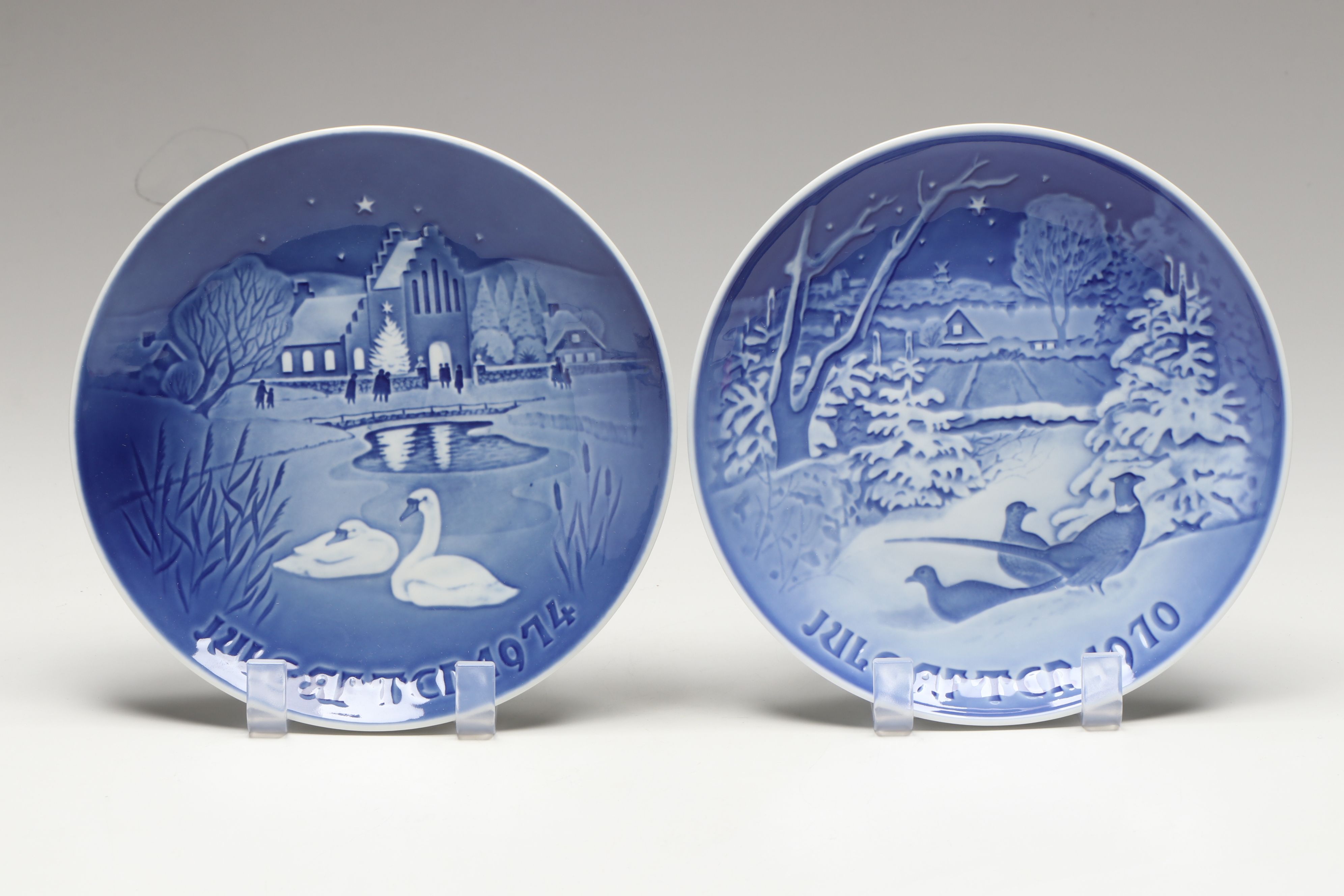 Bing & Grondahl Commemorative Mother's Day and Christmas Plates, Late 20th C.