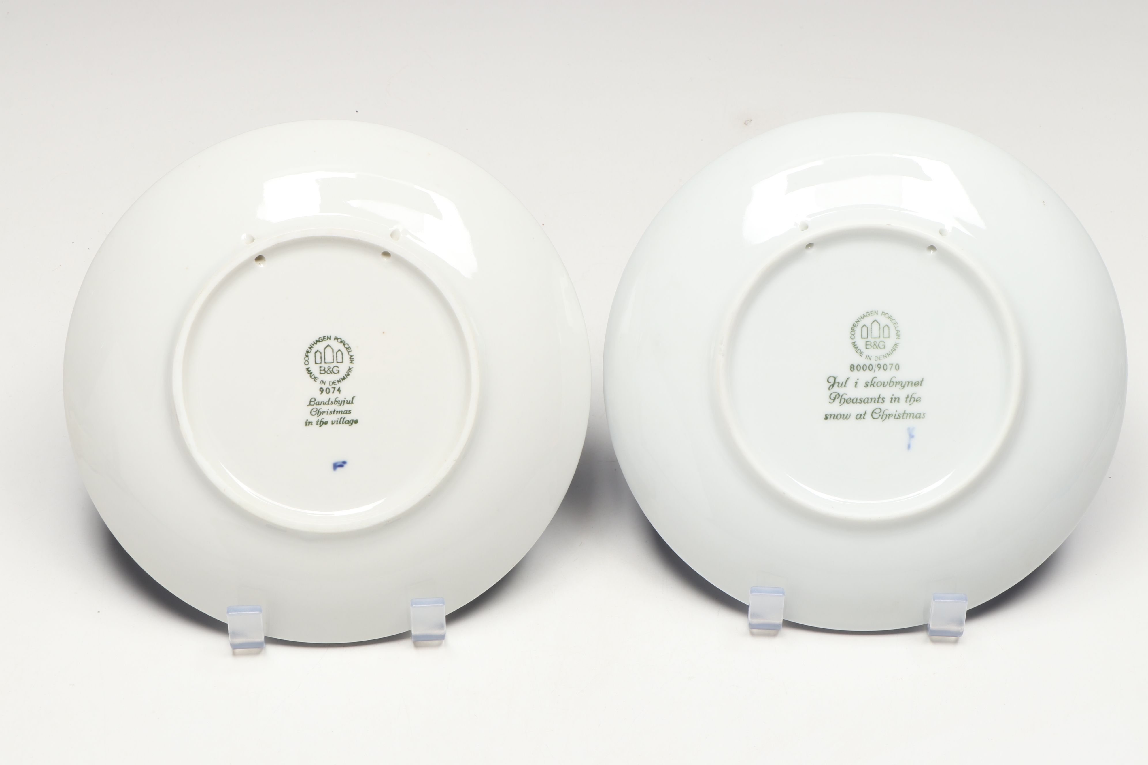 Bing & Grondahl Commemorative Mother's Day and Christmas Plates, Late 20th C.