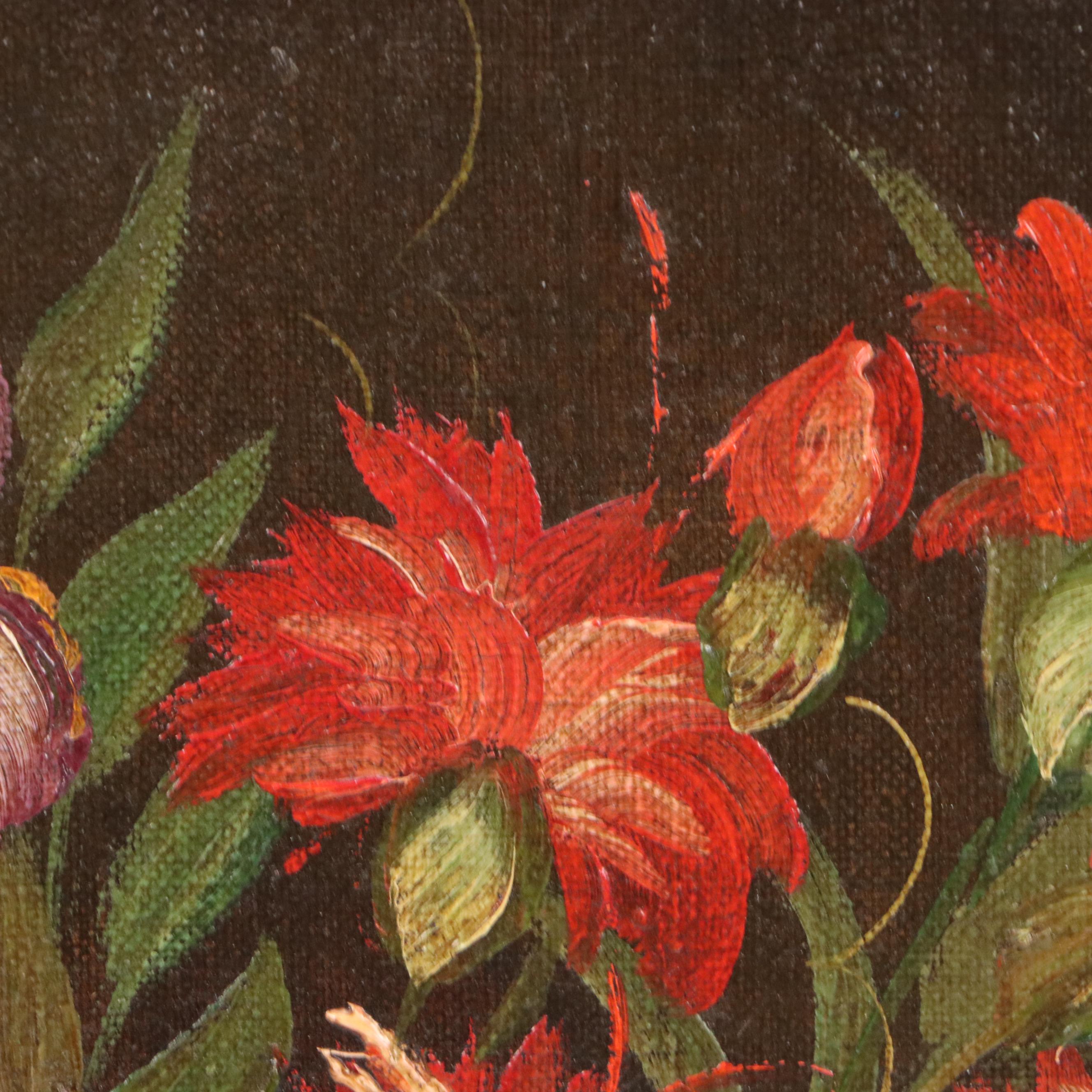 Freund Floral Still Life Oil Painting