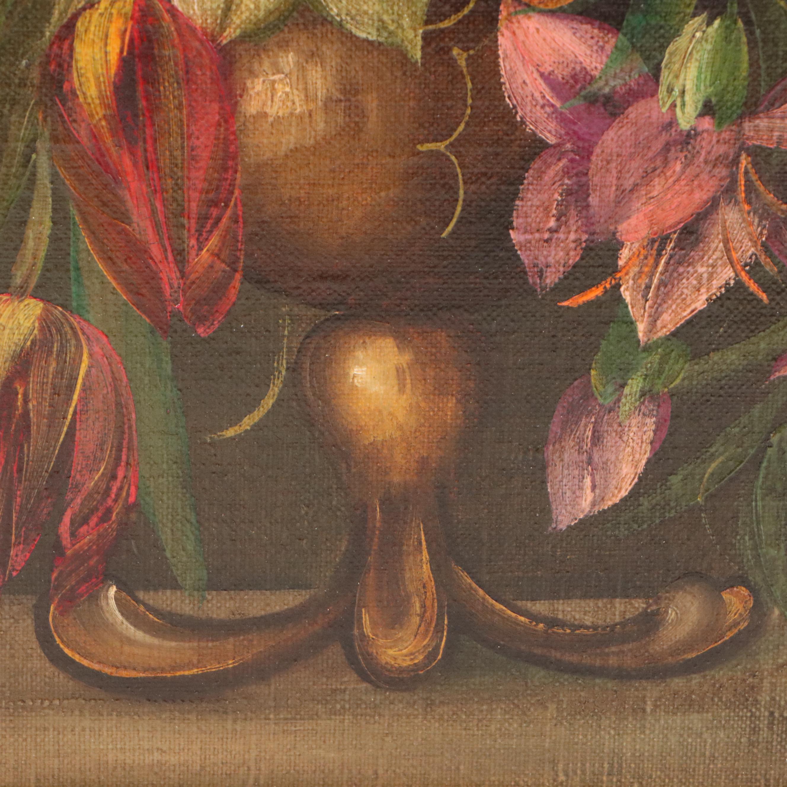 Freund Floral Still Life Oil Painting