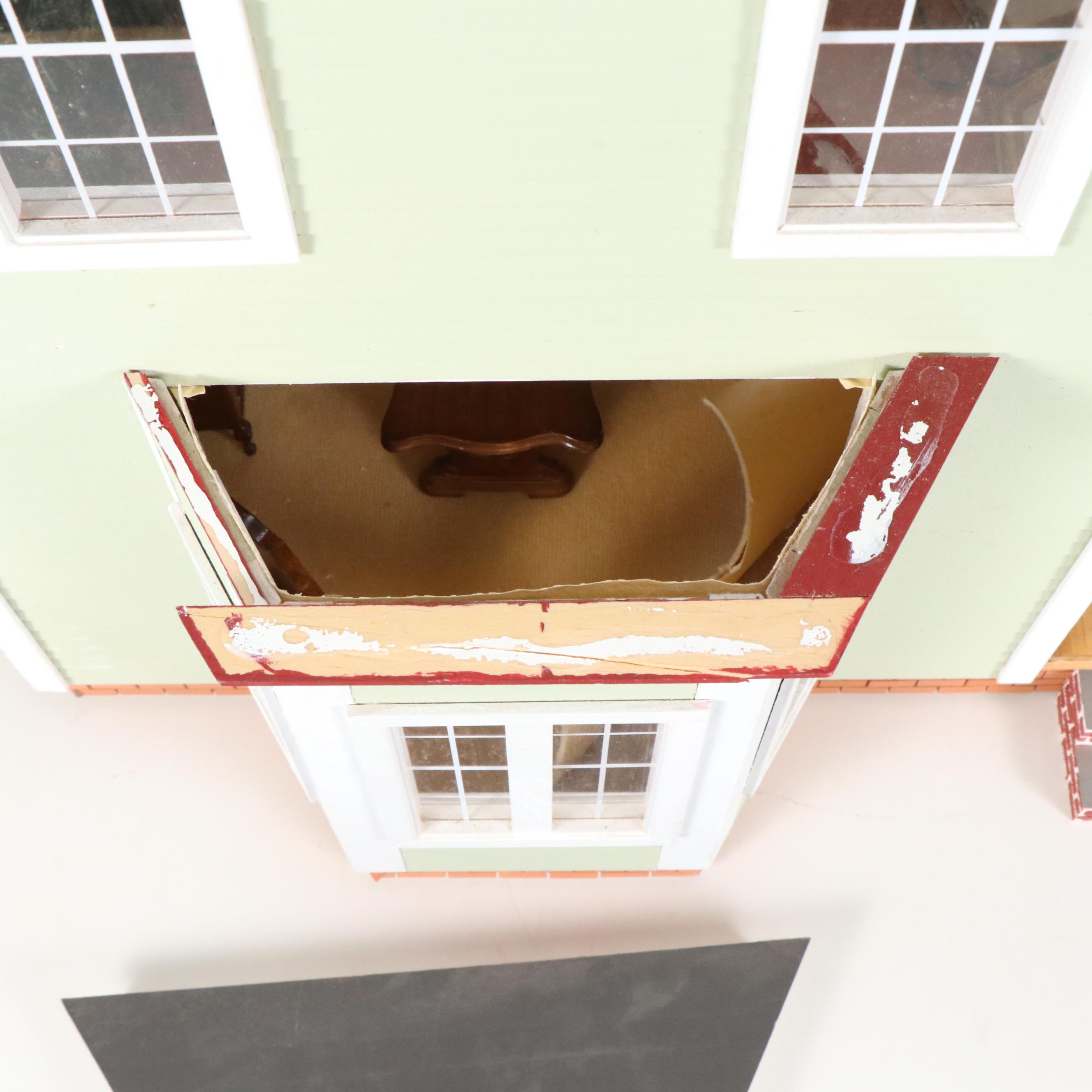 Victorian Style Wooden Dollhouse with Accessories