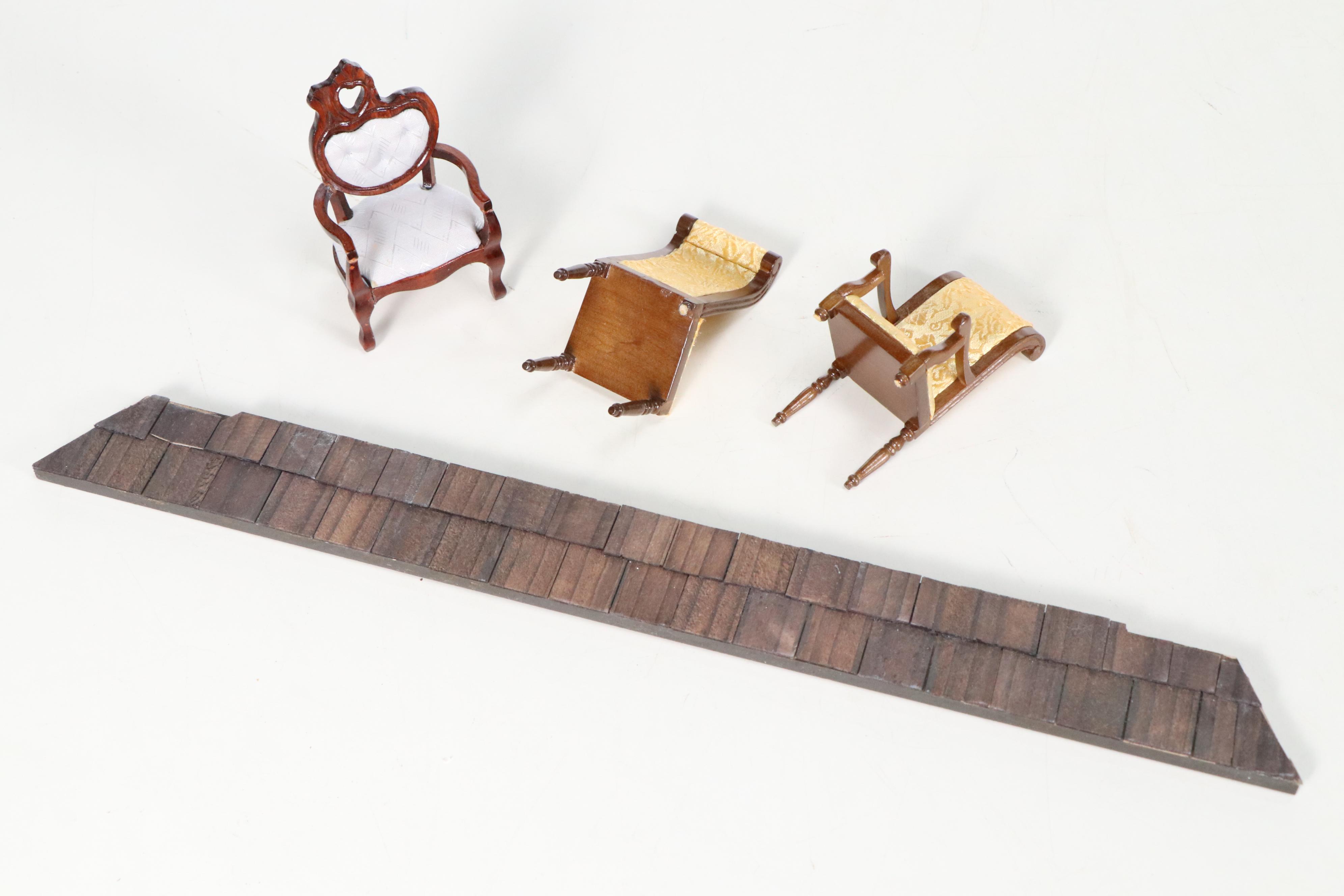 Victorian Style Wooden Dollhouse with Accessories