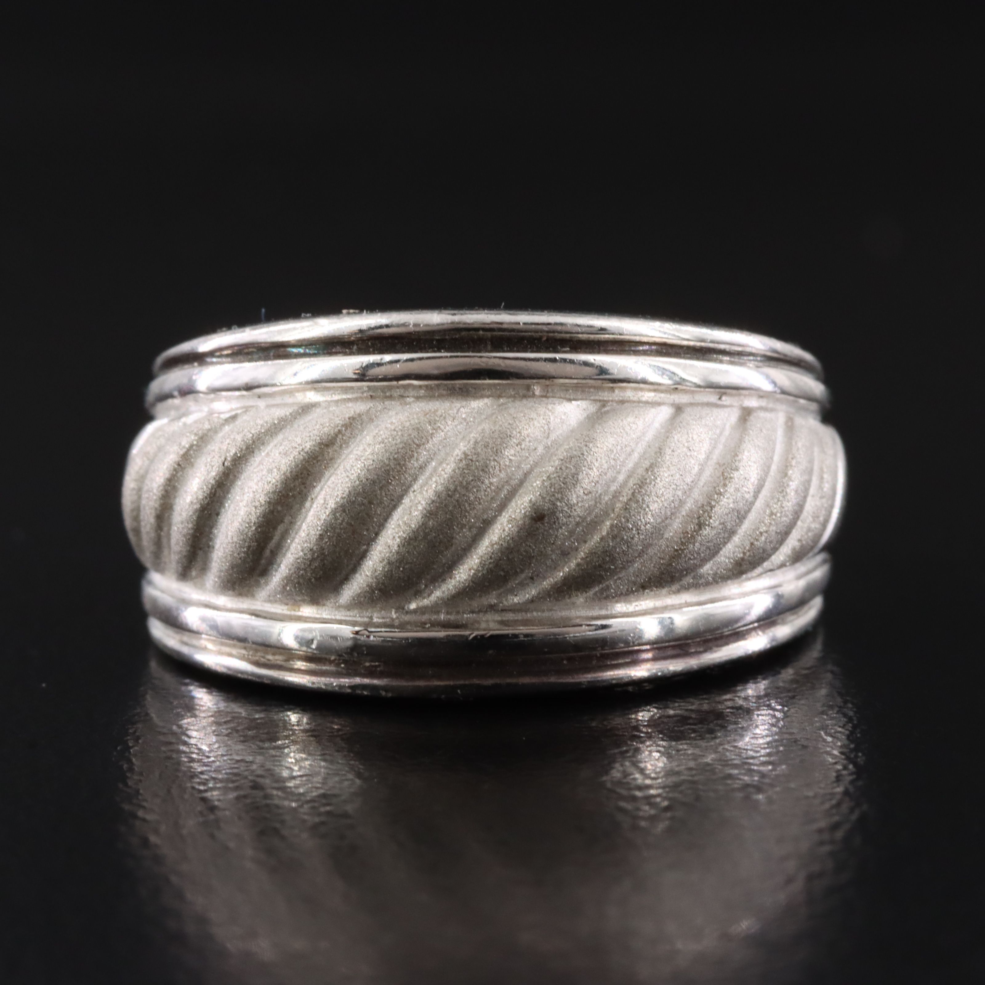 Sterling Fluted Ring
