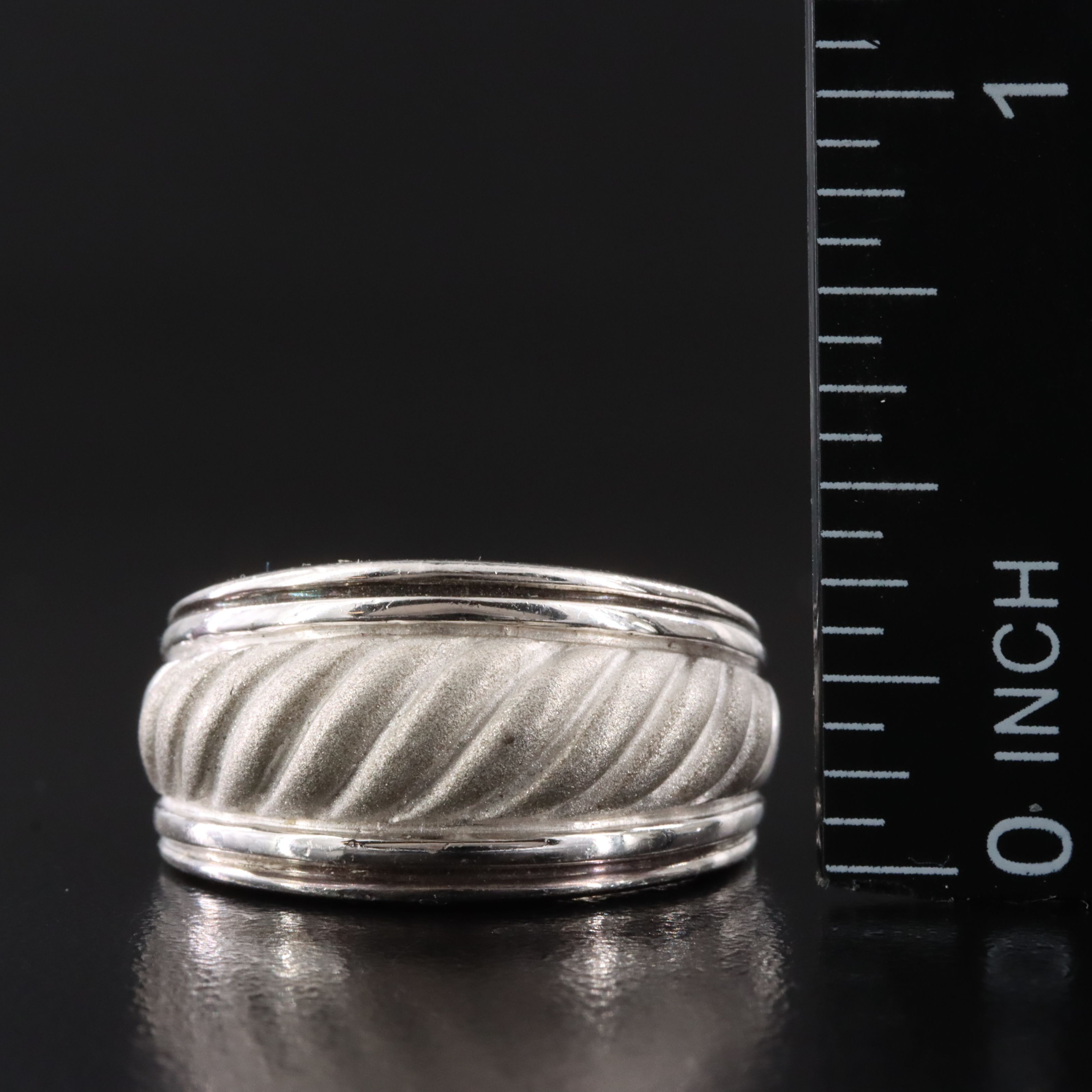 Sterling Fluted Ring
