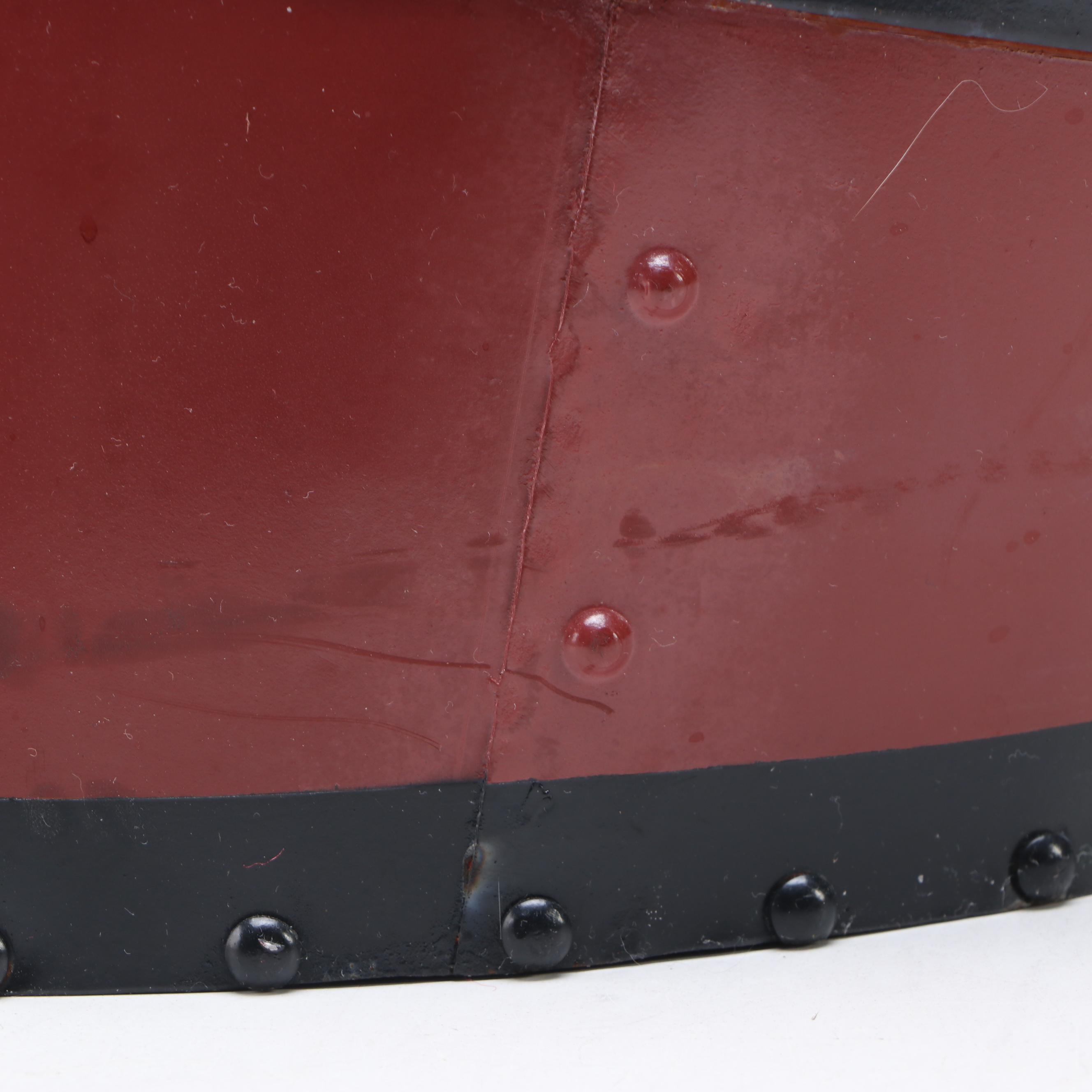 United States Lines Plaid Wool Blanket with Bag and Smokestack Wastebasket