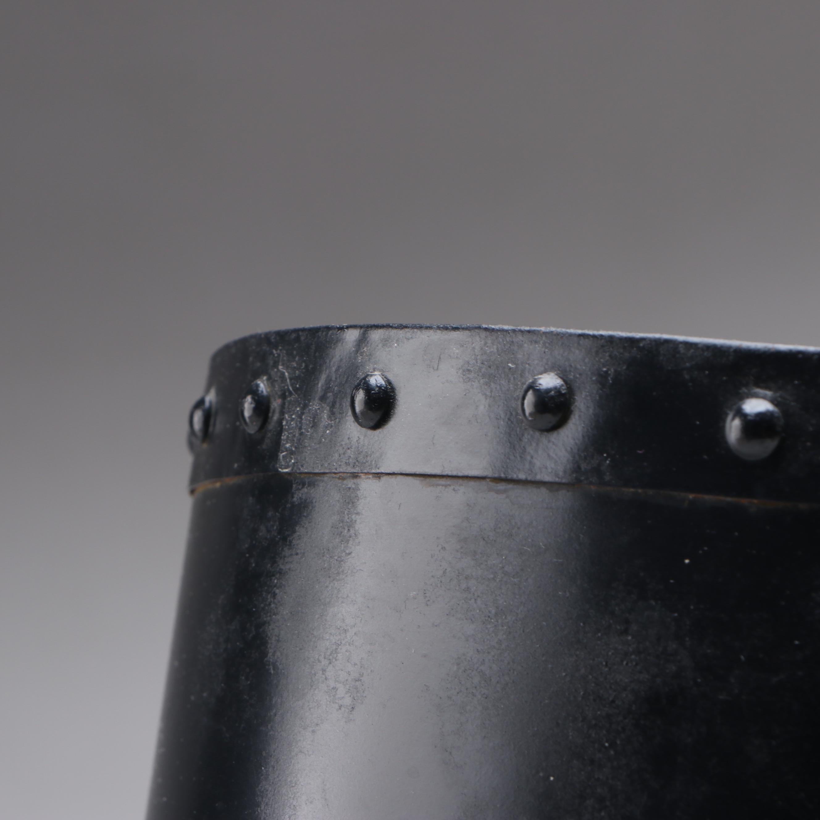 United States Lines Plaid Wool Blanket with Bag and Smokestack Wastebasket