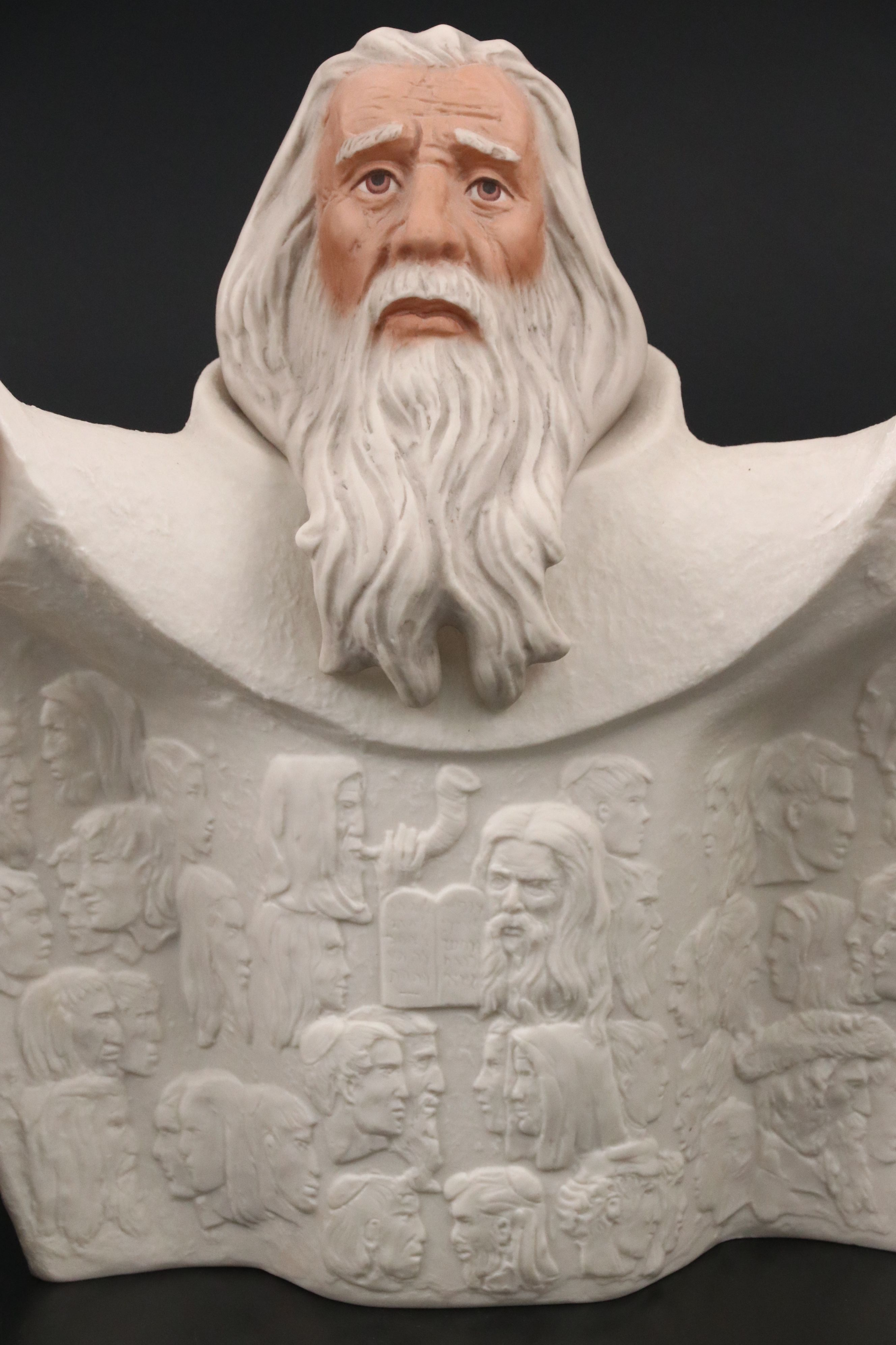 Laszlo Ispanky "Isaiah" and "Abraham" with Cybis Bisque Moses Busts