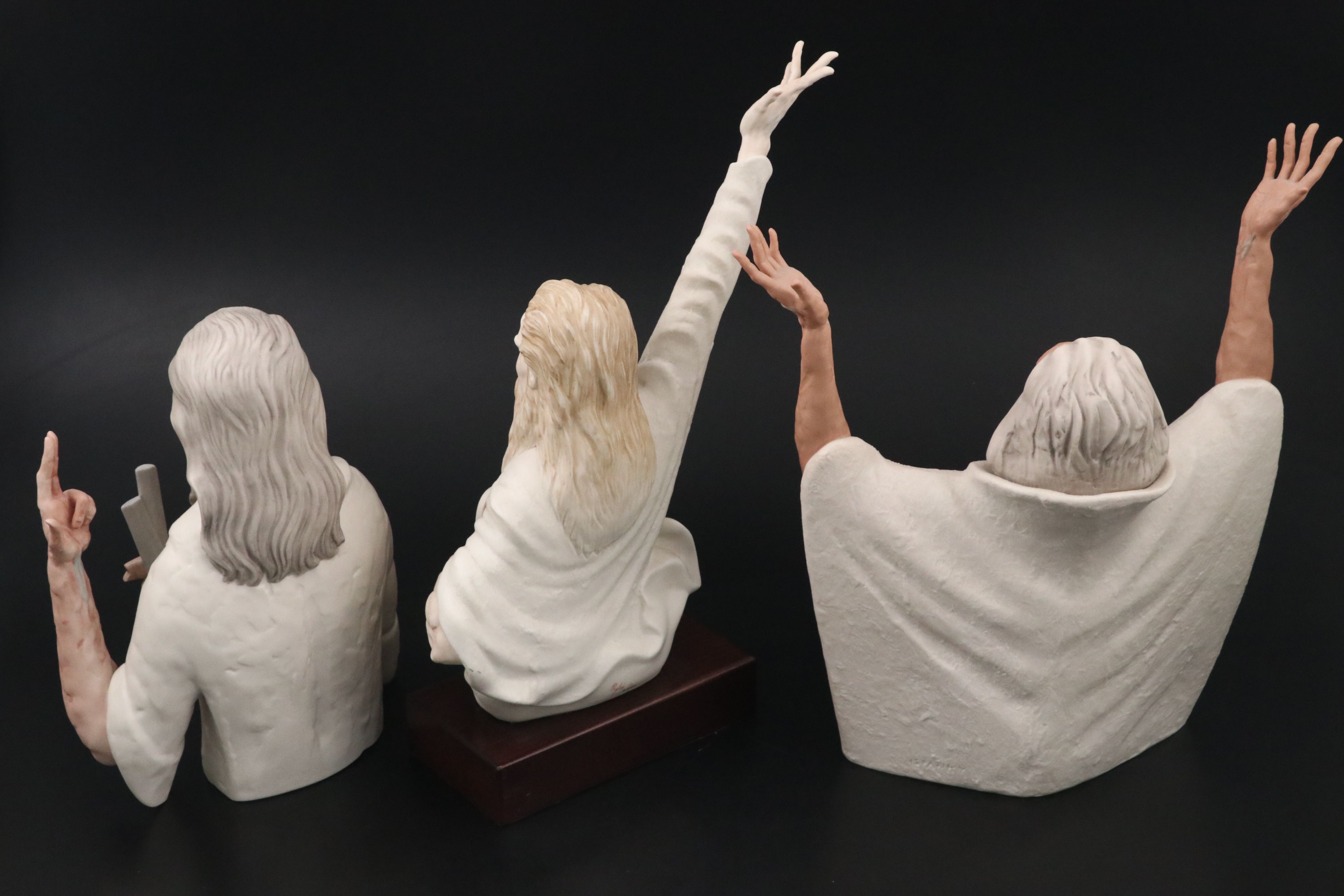 Laszlo Ispanky "Isaiah" and "Abraham" with Cybis Bisque Moses Busts