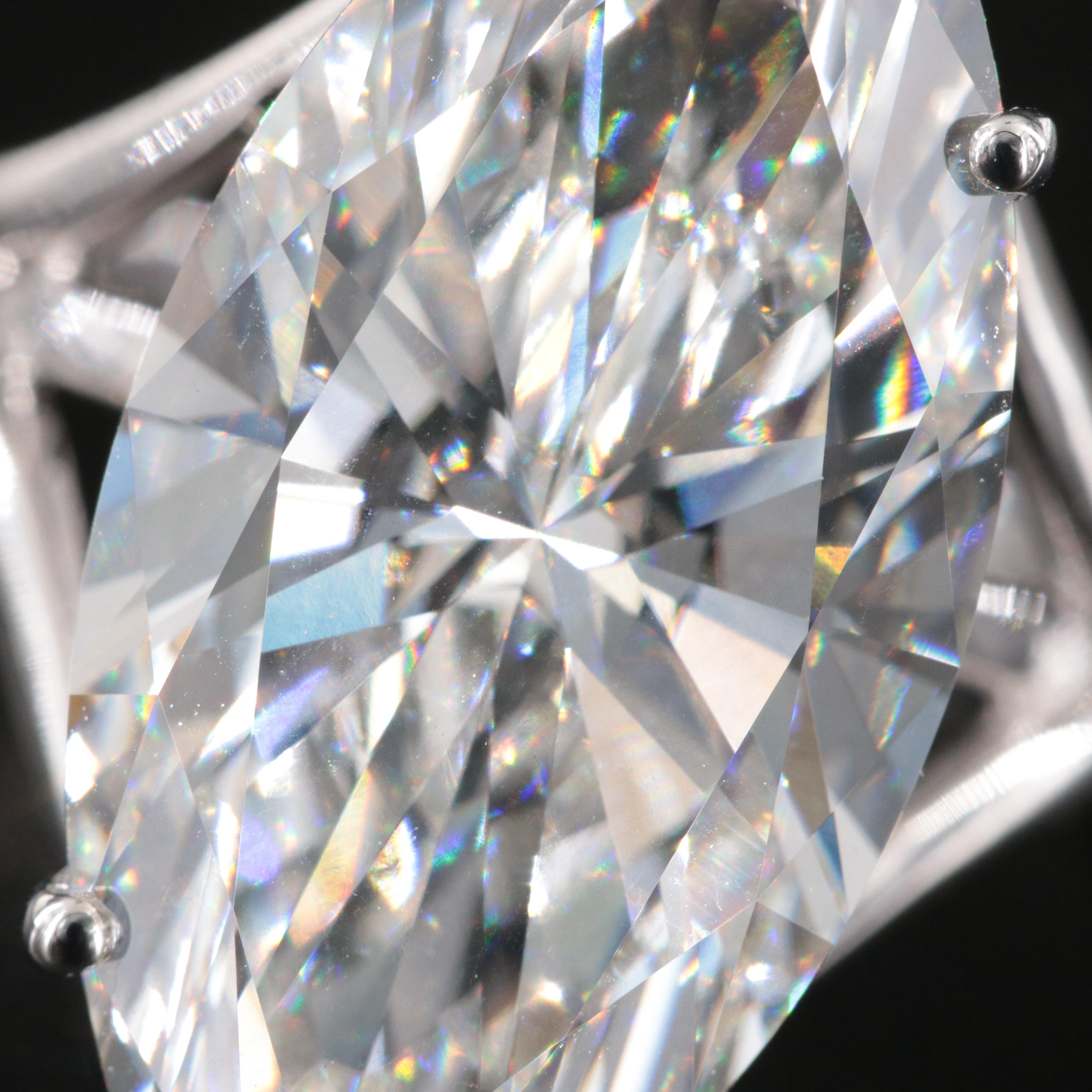 14K 11.01 CT Lab Grown Diamond Solitaire Ring with IGI Report