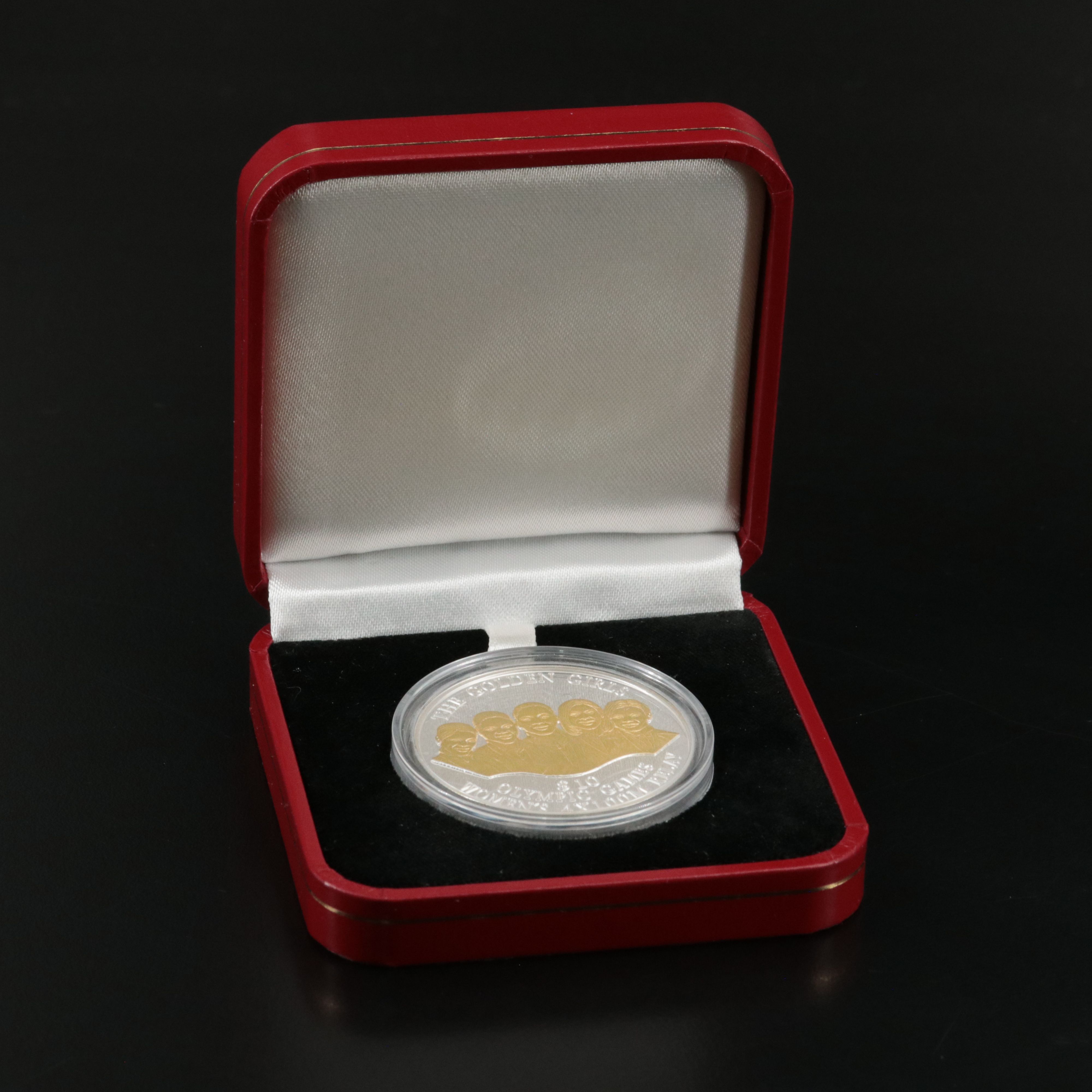 2000 Bahamas Ten Dollar Golden Girls Silver Proof Coin