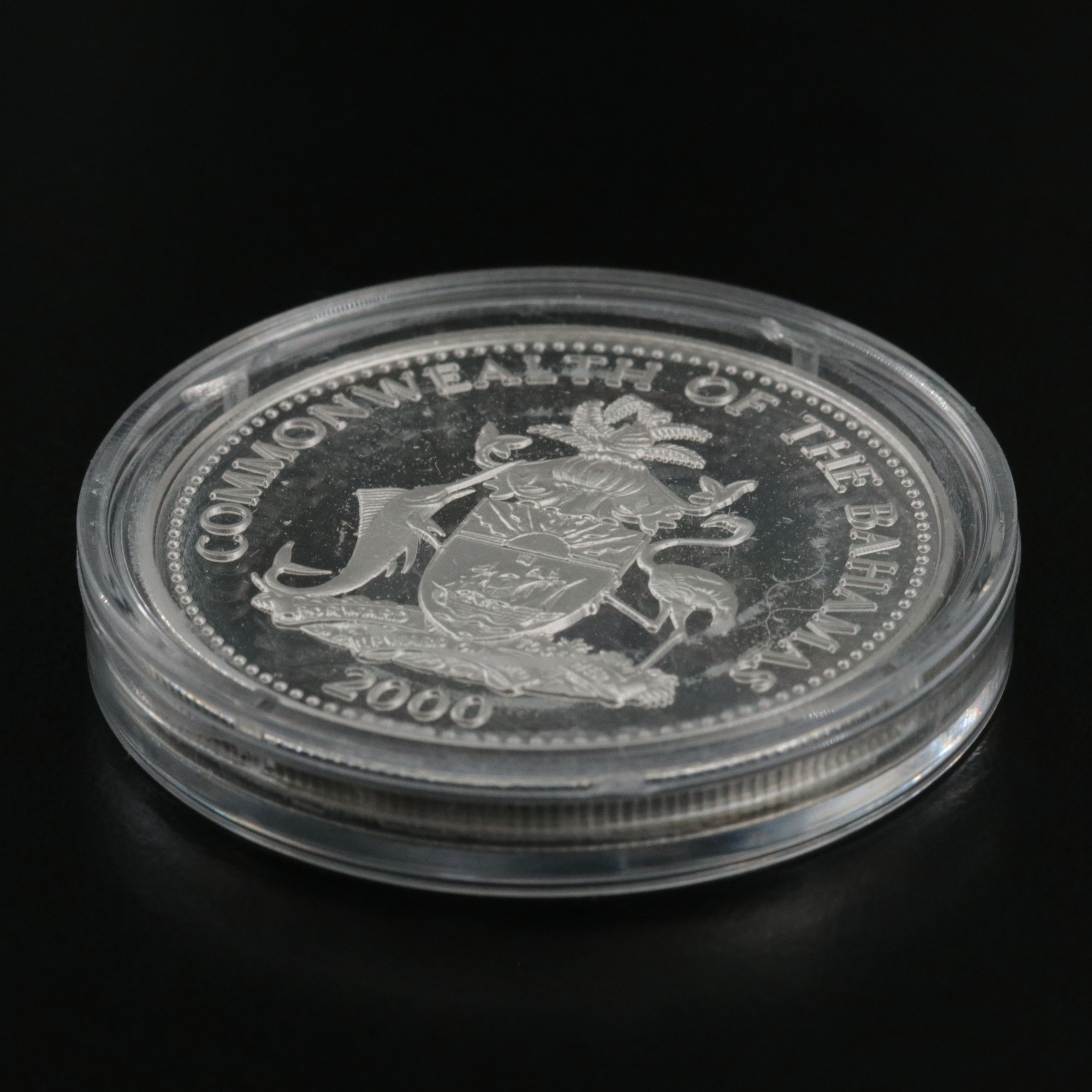 2000 Bahamas Ten Dollar Golden Girls Silver Proof Coin