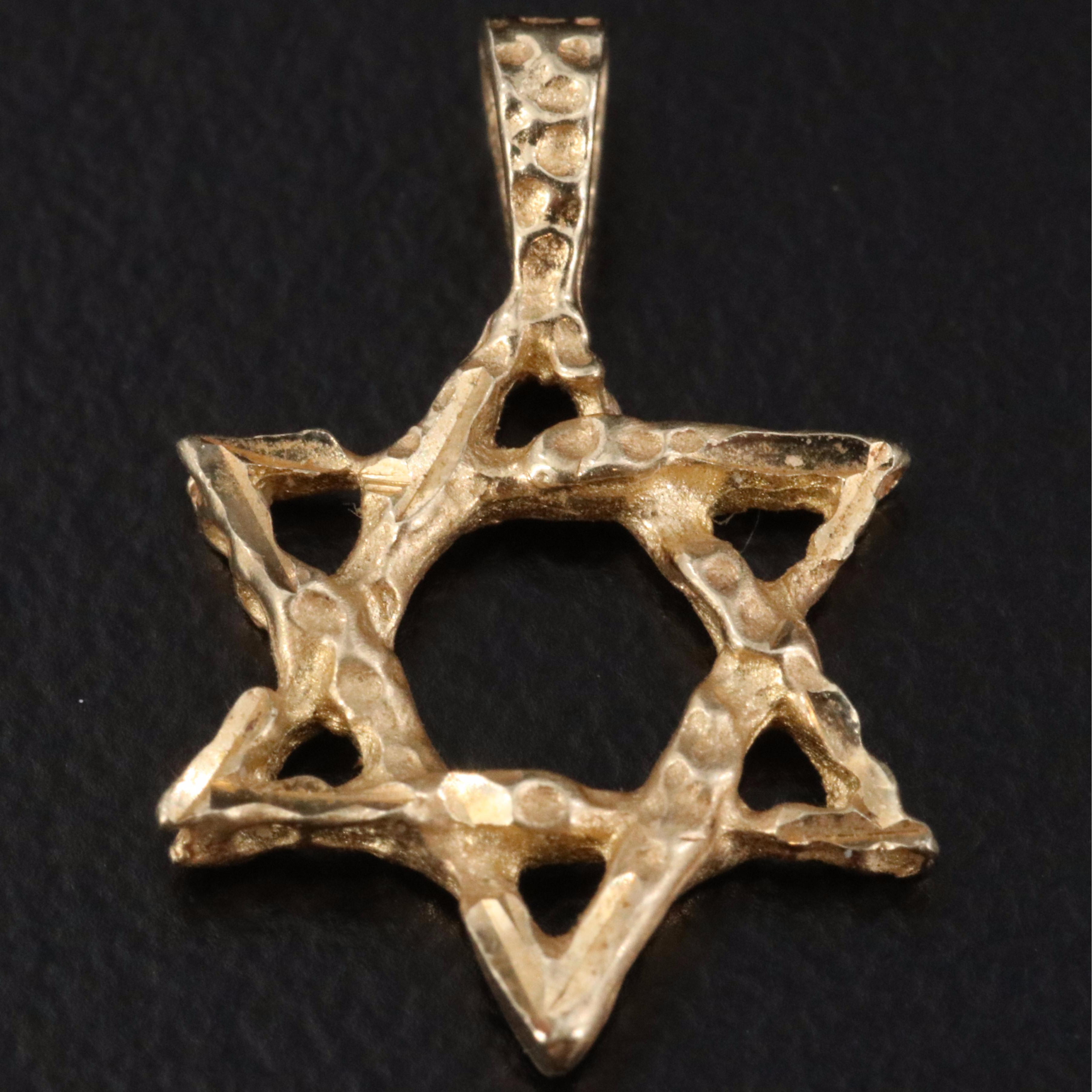 14K Star of David Pendant