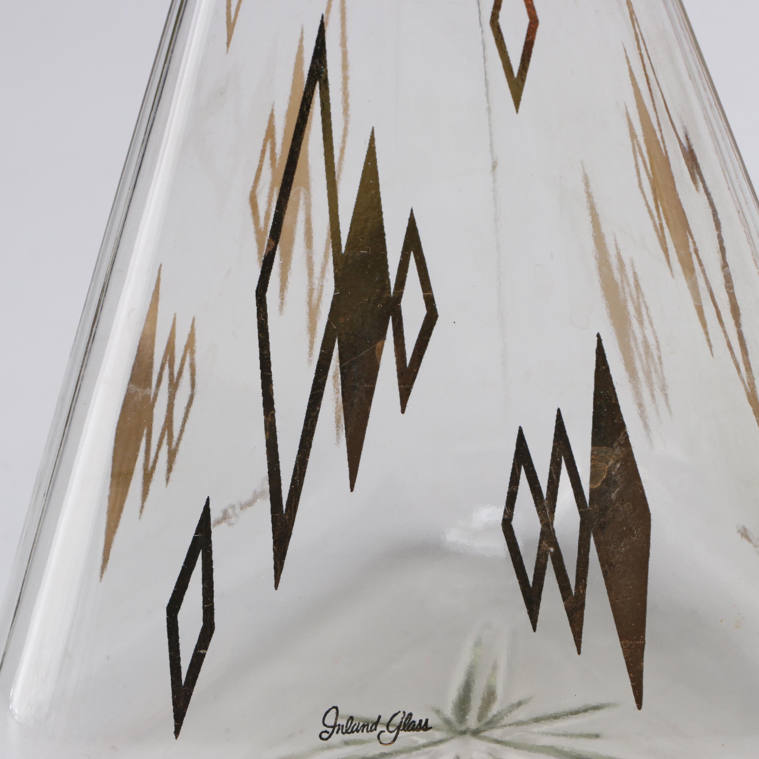 Libbey "Golden Foliage" Pilsner Glasses with Coffee Pots and Melamine Dinnerware