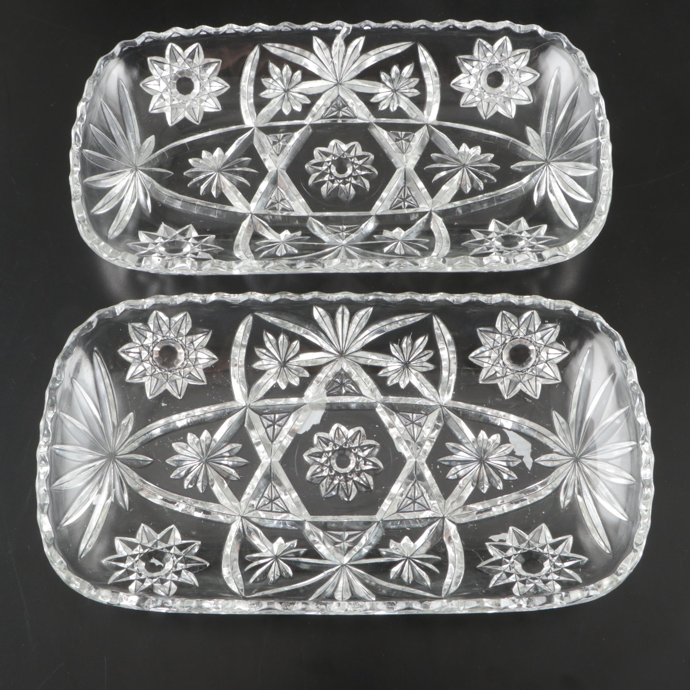 Glass Divided Dishes, Serving Trays, and Decorative Bowls