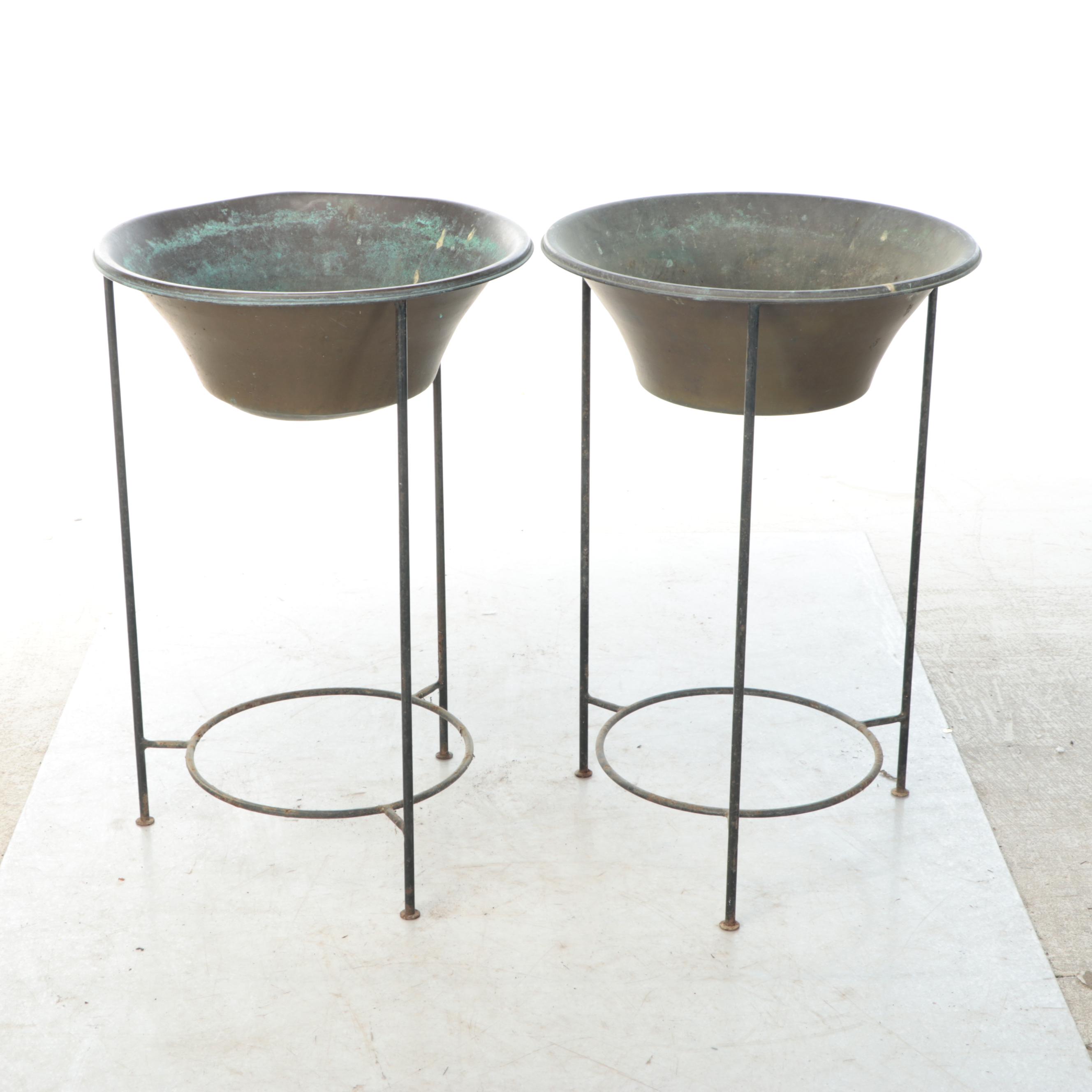 Outdoor Copper Beverage Stands