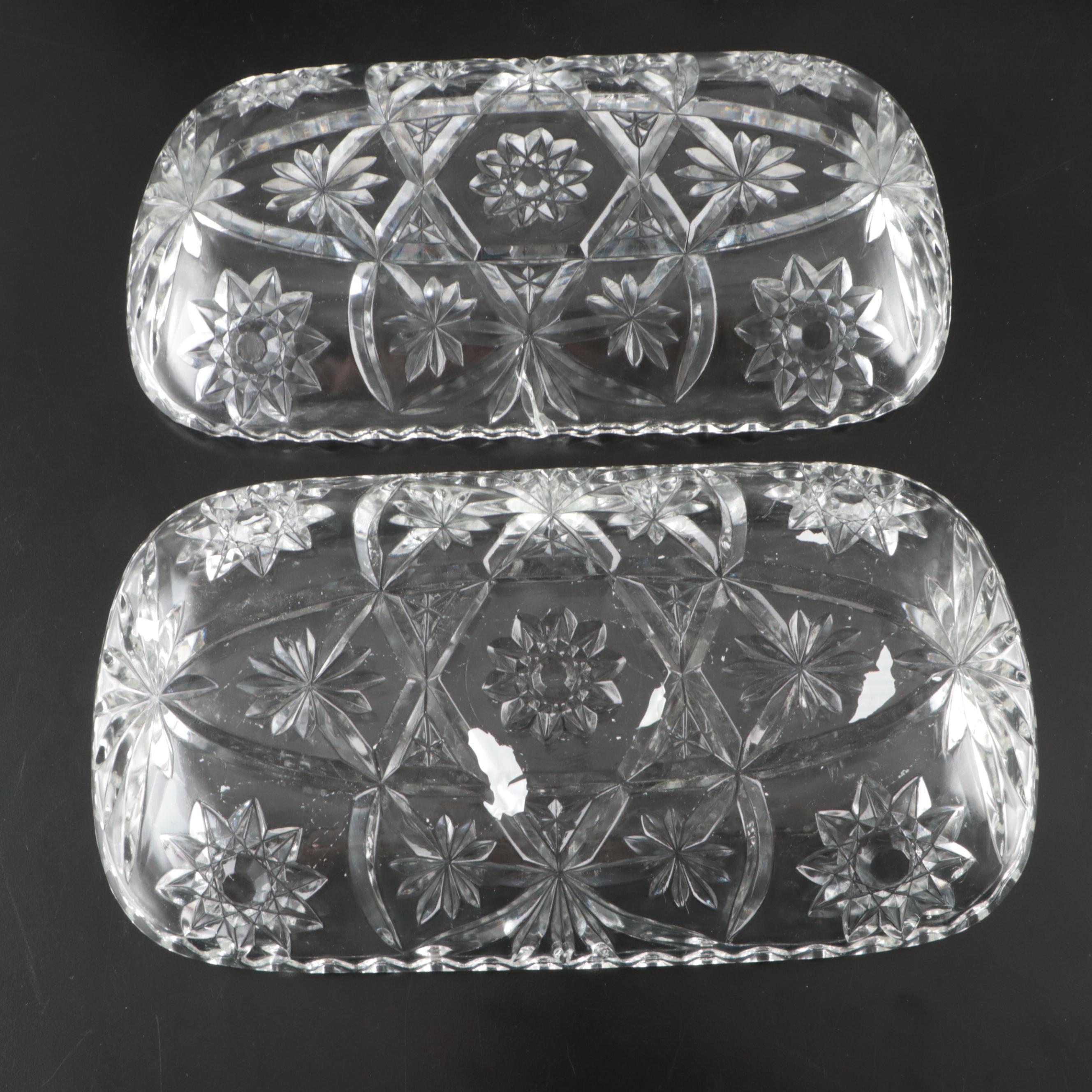 Glass Divided Dishes, Serving Trays, and Decorative Bowls