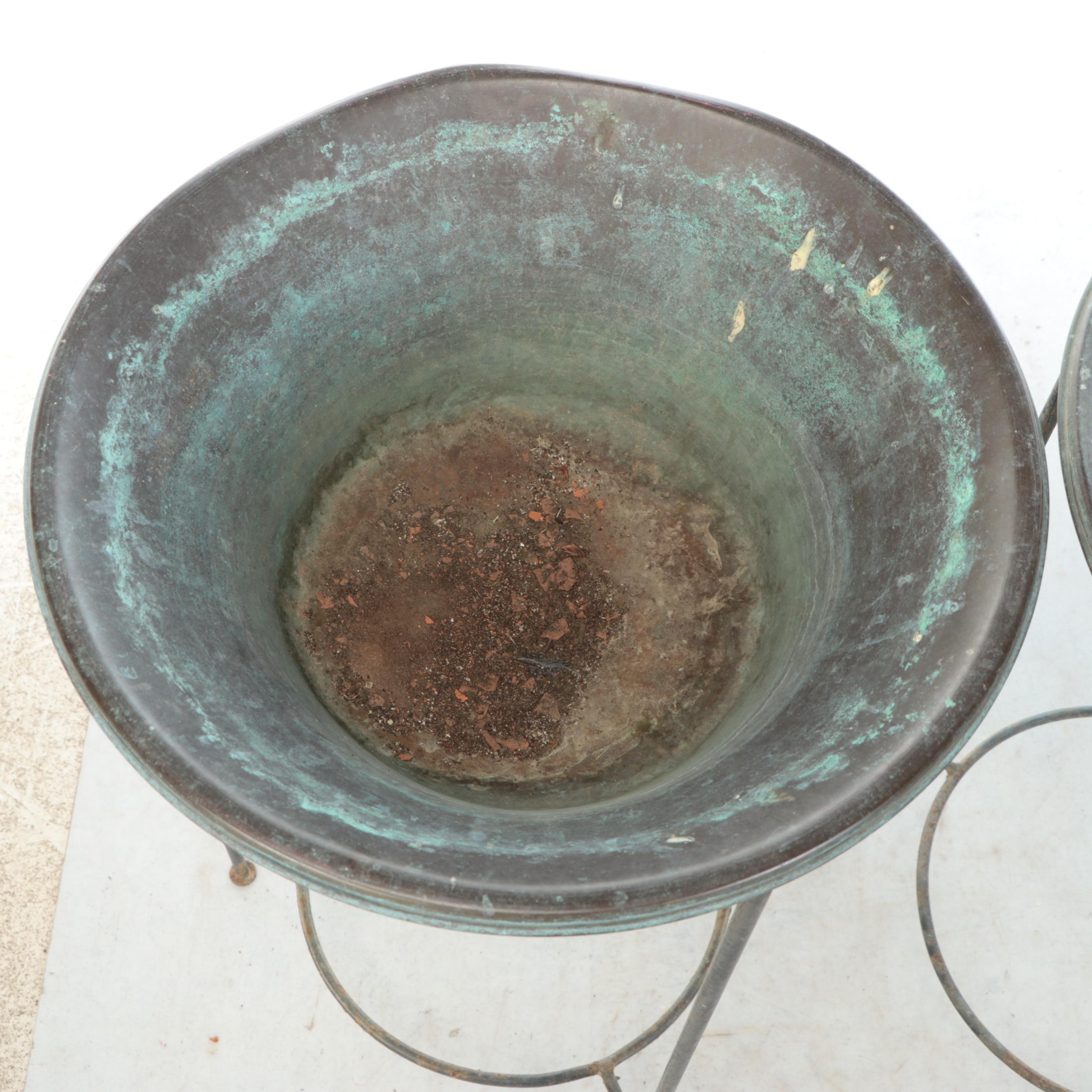 Outdoor Copper Beverage Stands