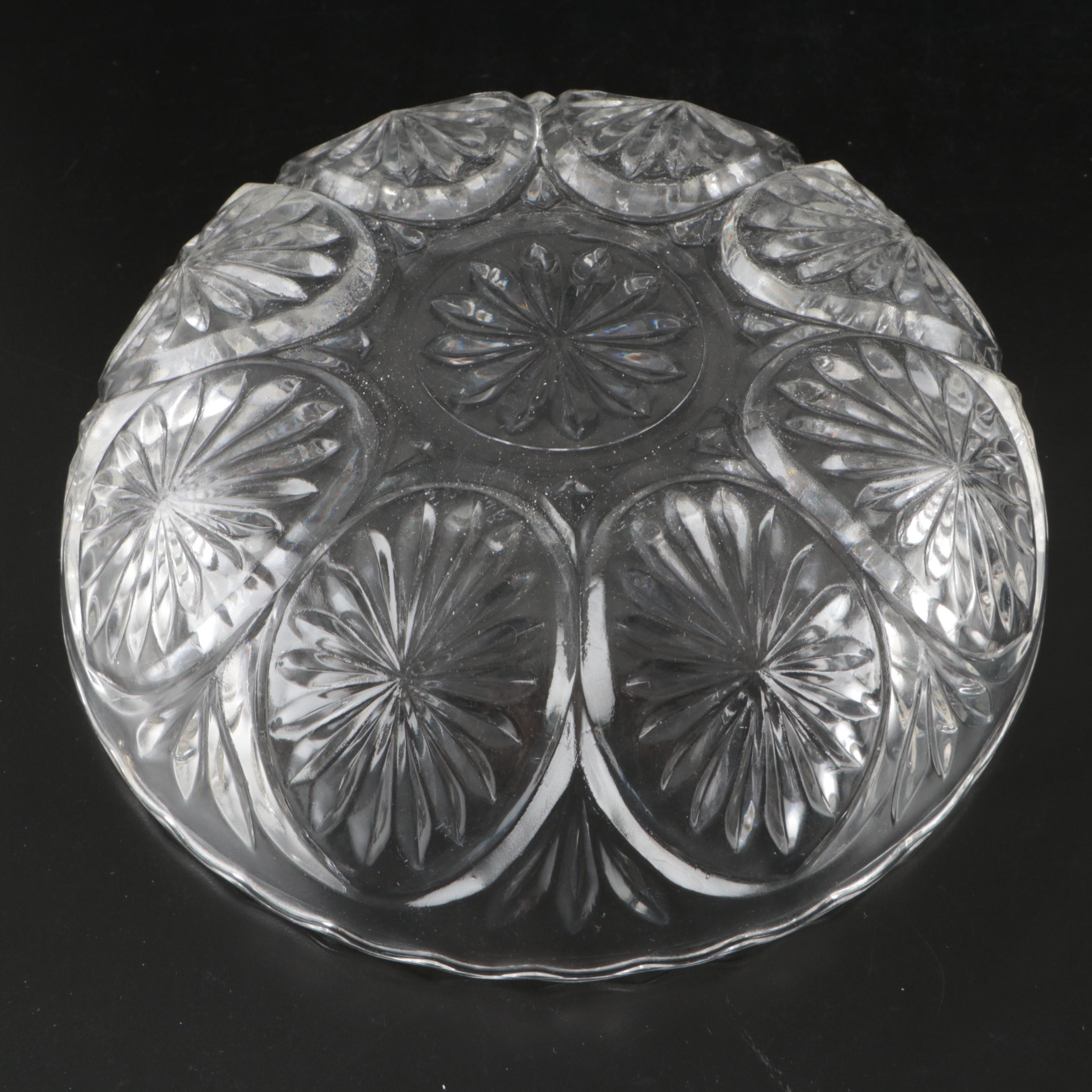Glass Divided Dishes, Serving Trays, and Decorative Bowls