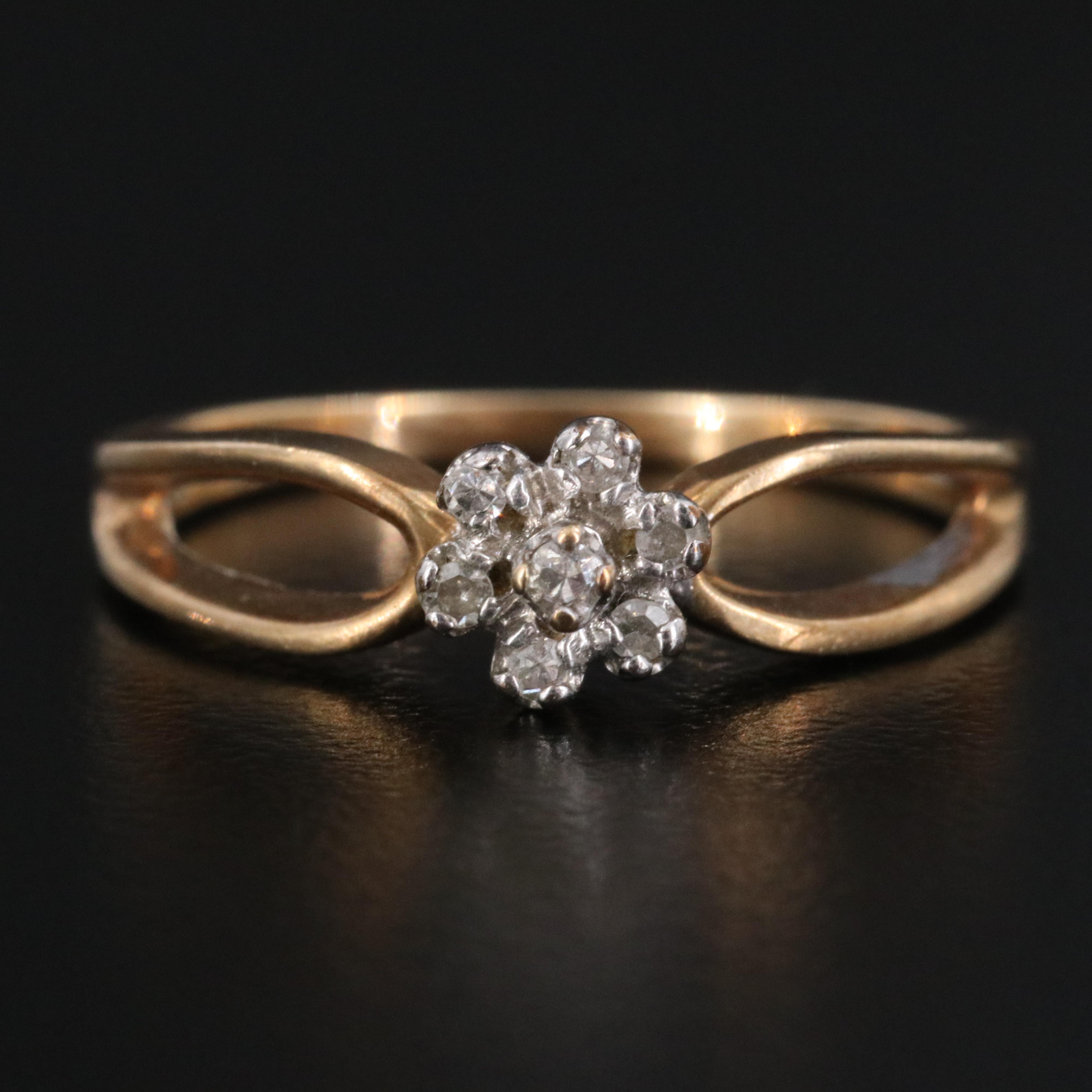 10K 0.10 CTW Diamond Ring