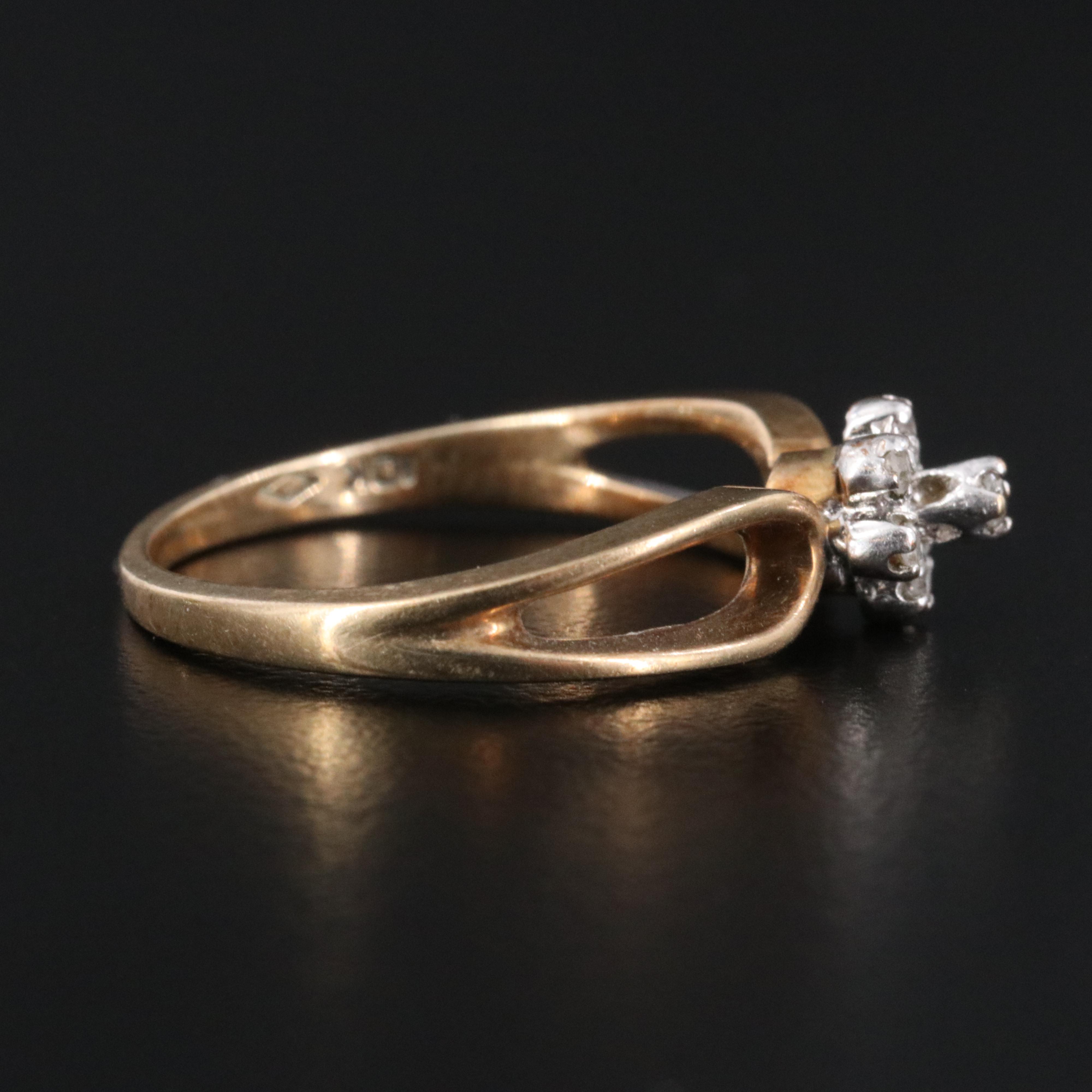 10K 0.10 CTW Diamond Ring