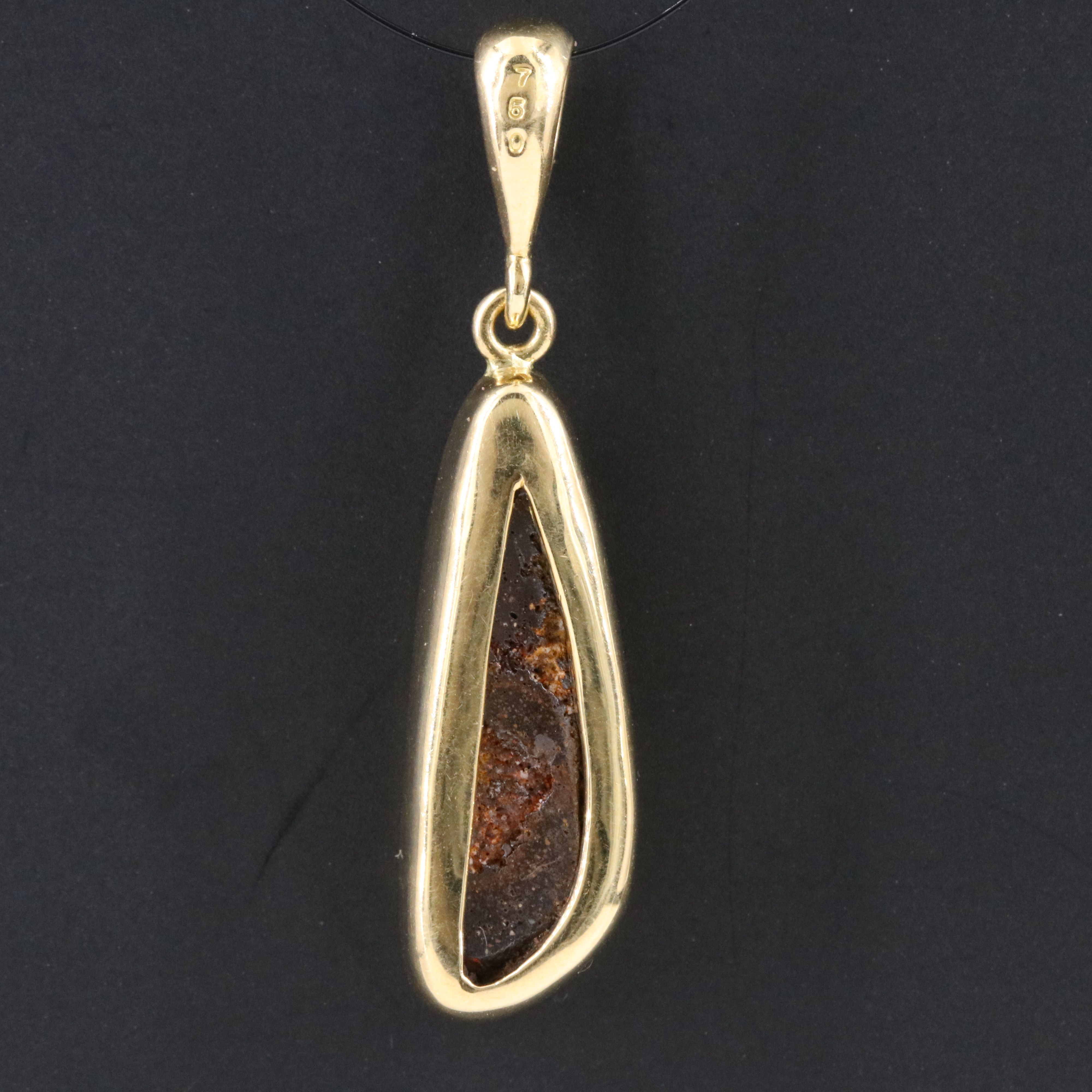 18K Boulder Opal Pendant