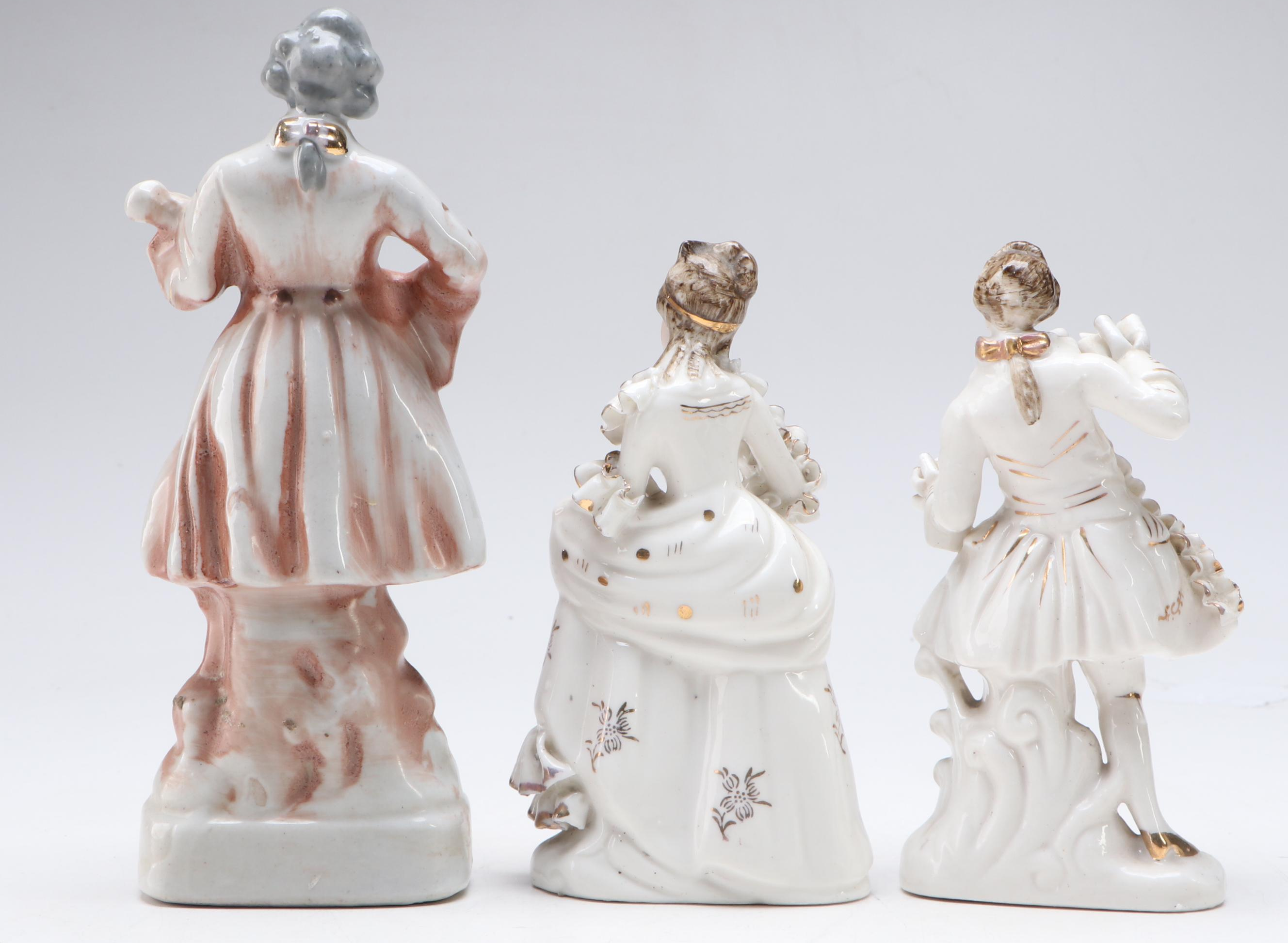 Japanese Export Porcelain Figurines and Demitasse Sets, Mid-20th Century