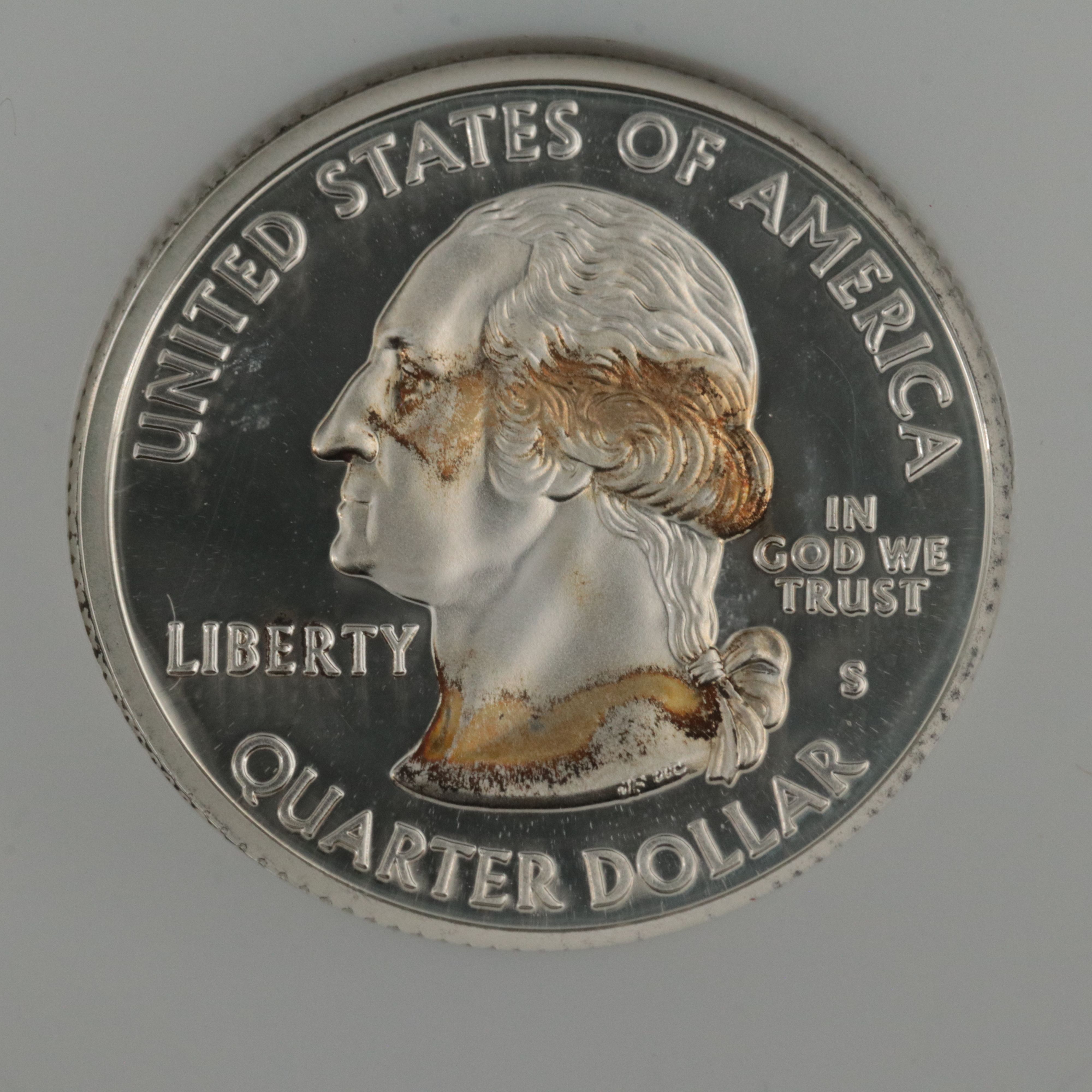 Three Graded Silver State Quarter Proof Coins