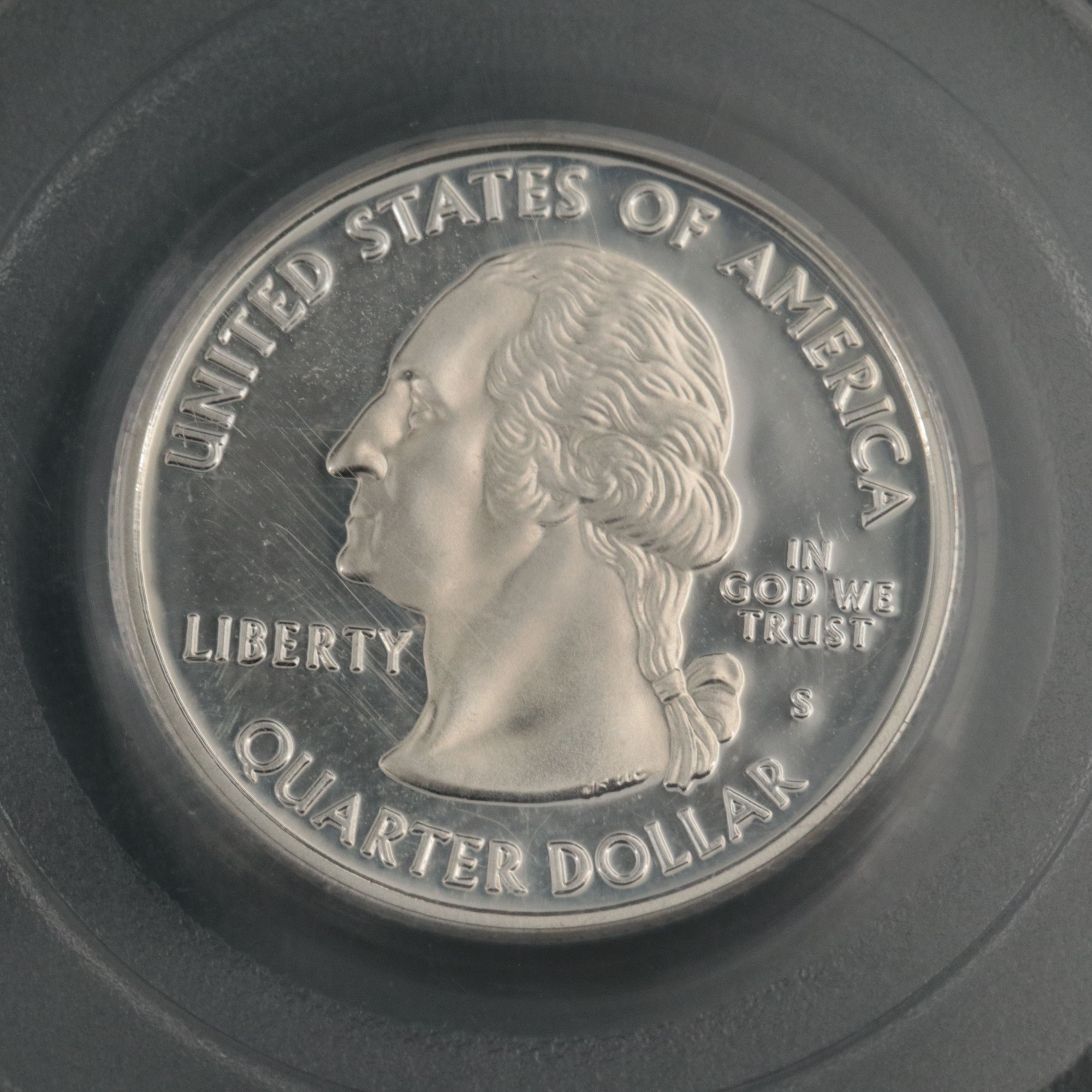 Three Graded Silver State Quarter Proof Coins