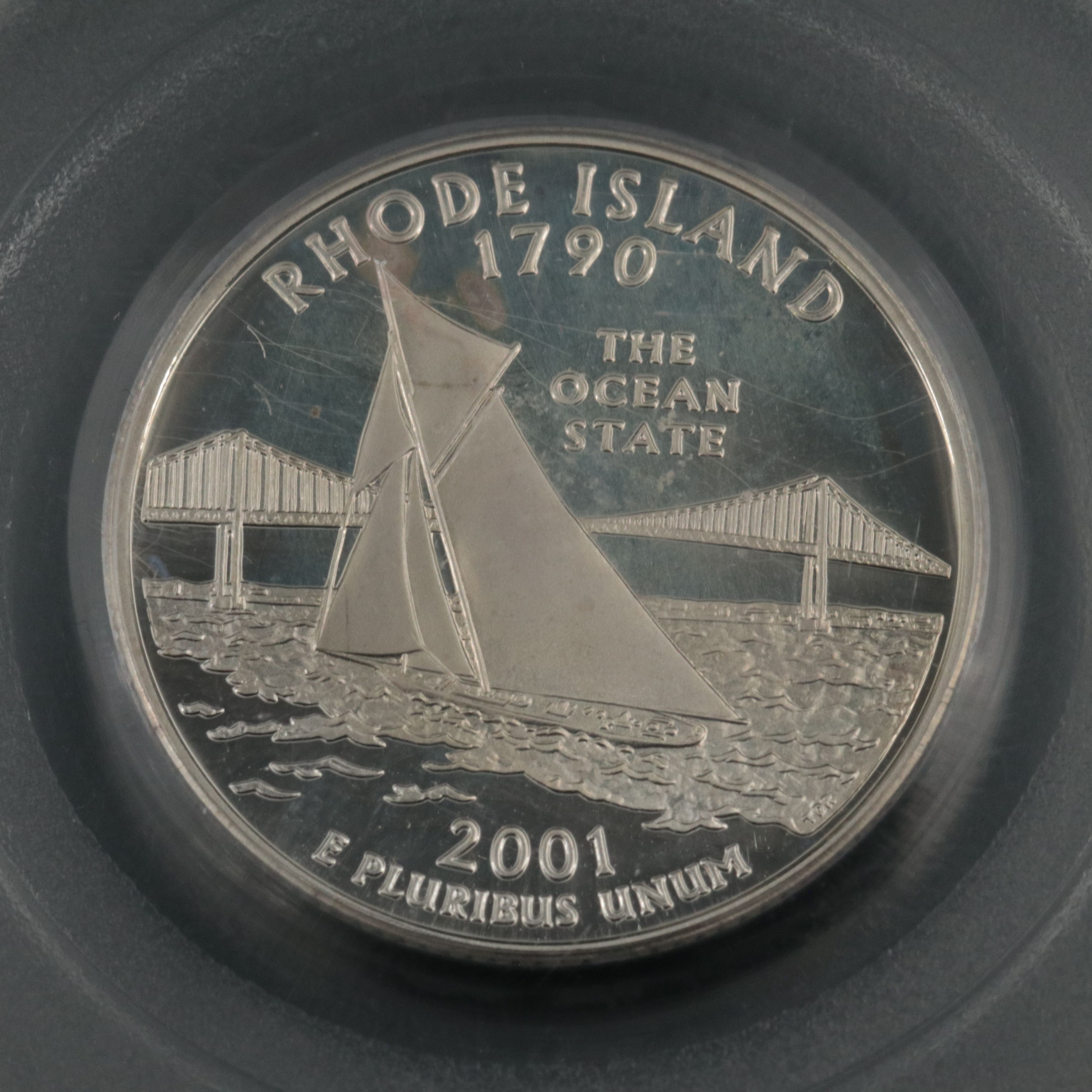 Three Graded Silver State Quarter Proof Coins