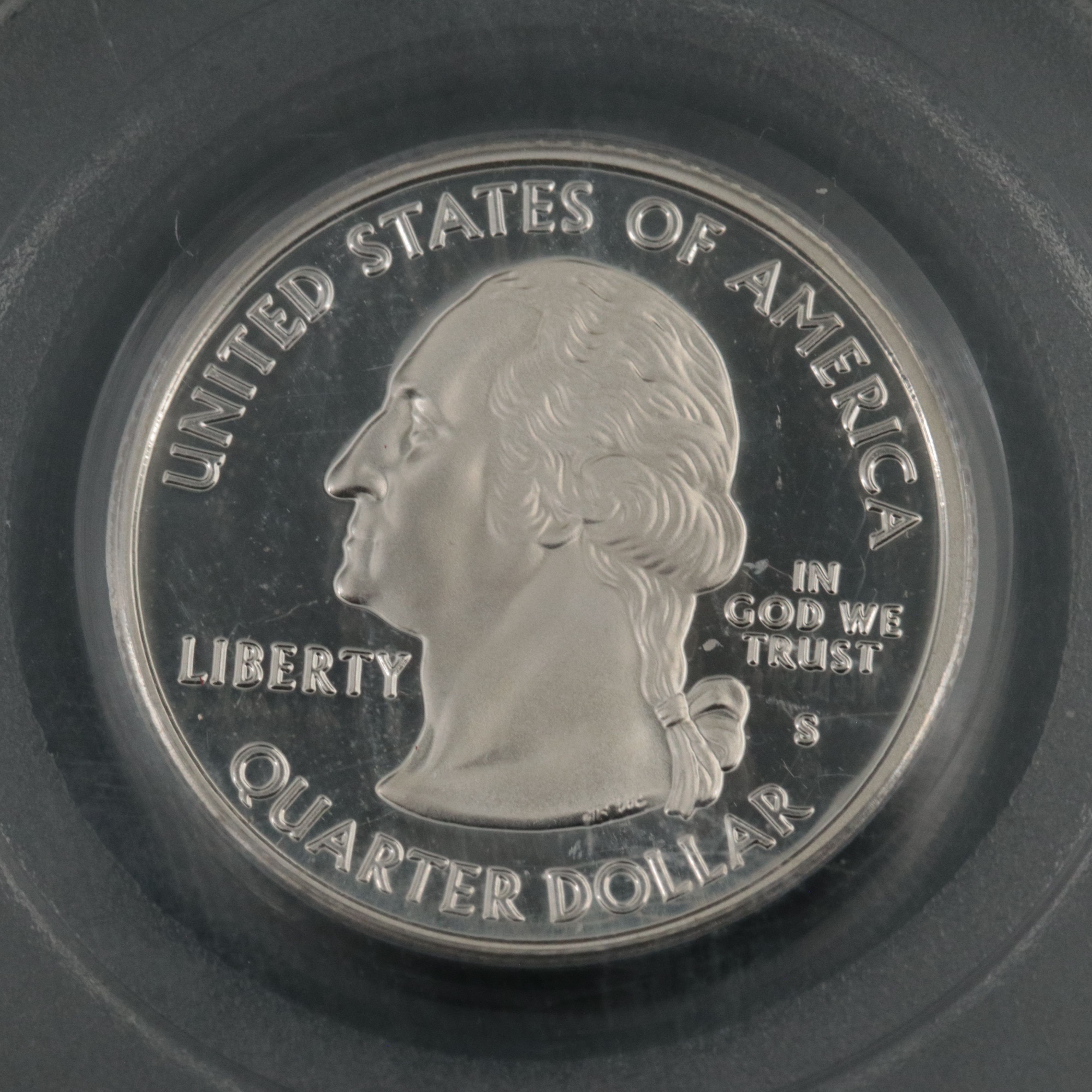 Three Graded Silver State Quarter Proof Coins