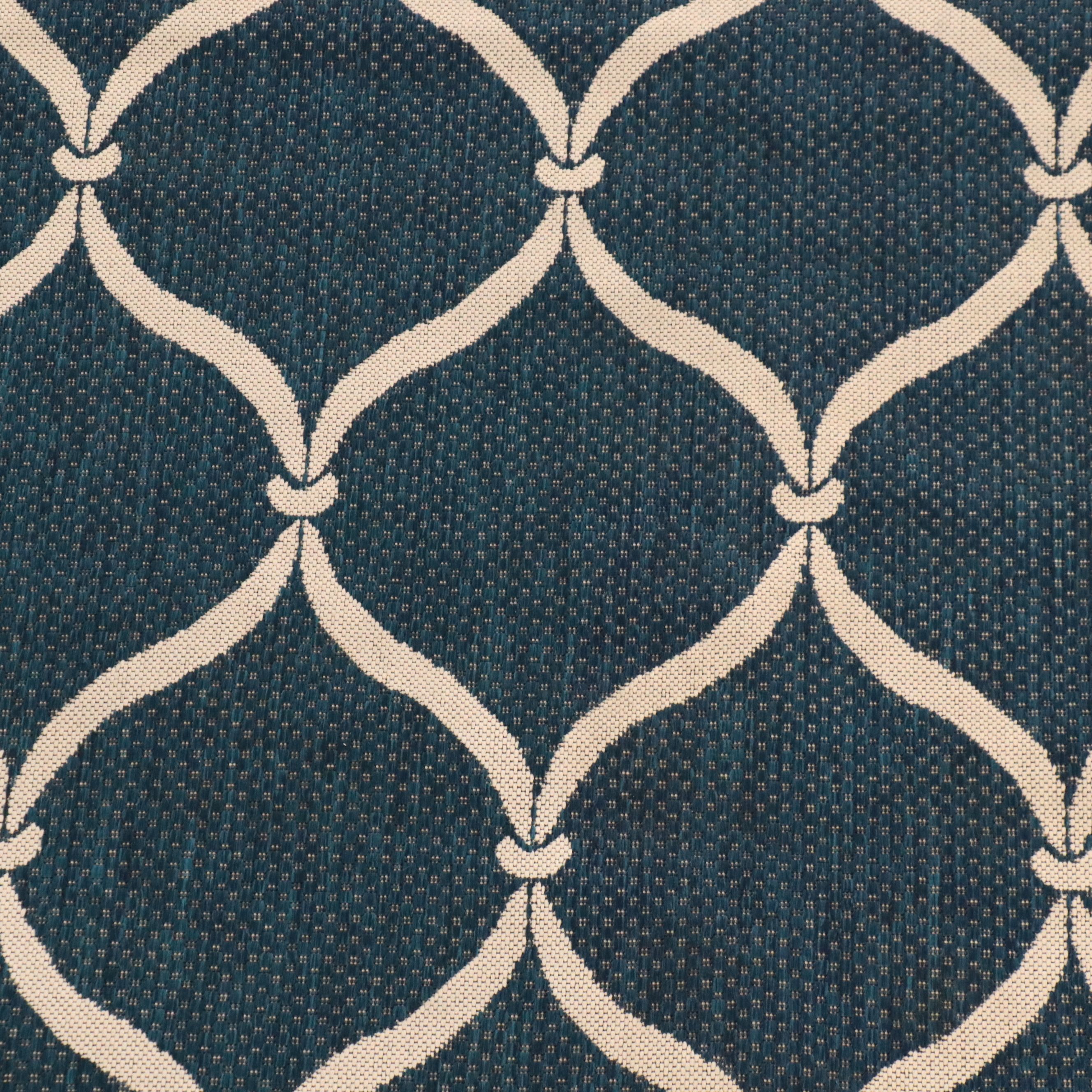 6'5 x 6'7 Machine Made Safavieh Courtyard Contemporary All Weather Area Rug