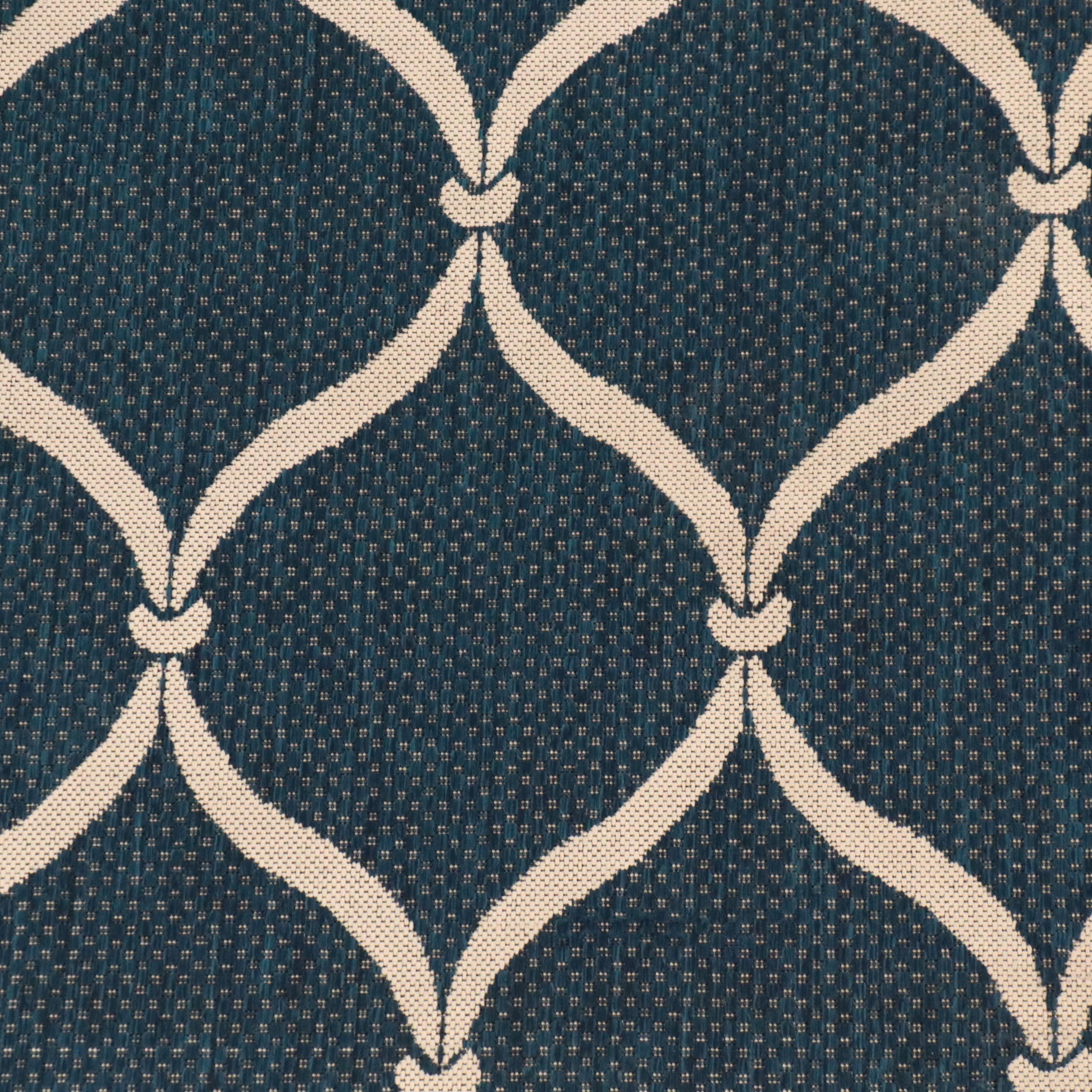 6'5 x 6'7 Machine Made Safavieh Courtyard Contemporary All Weather Area Rug