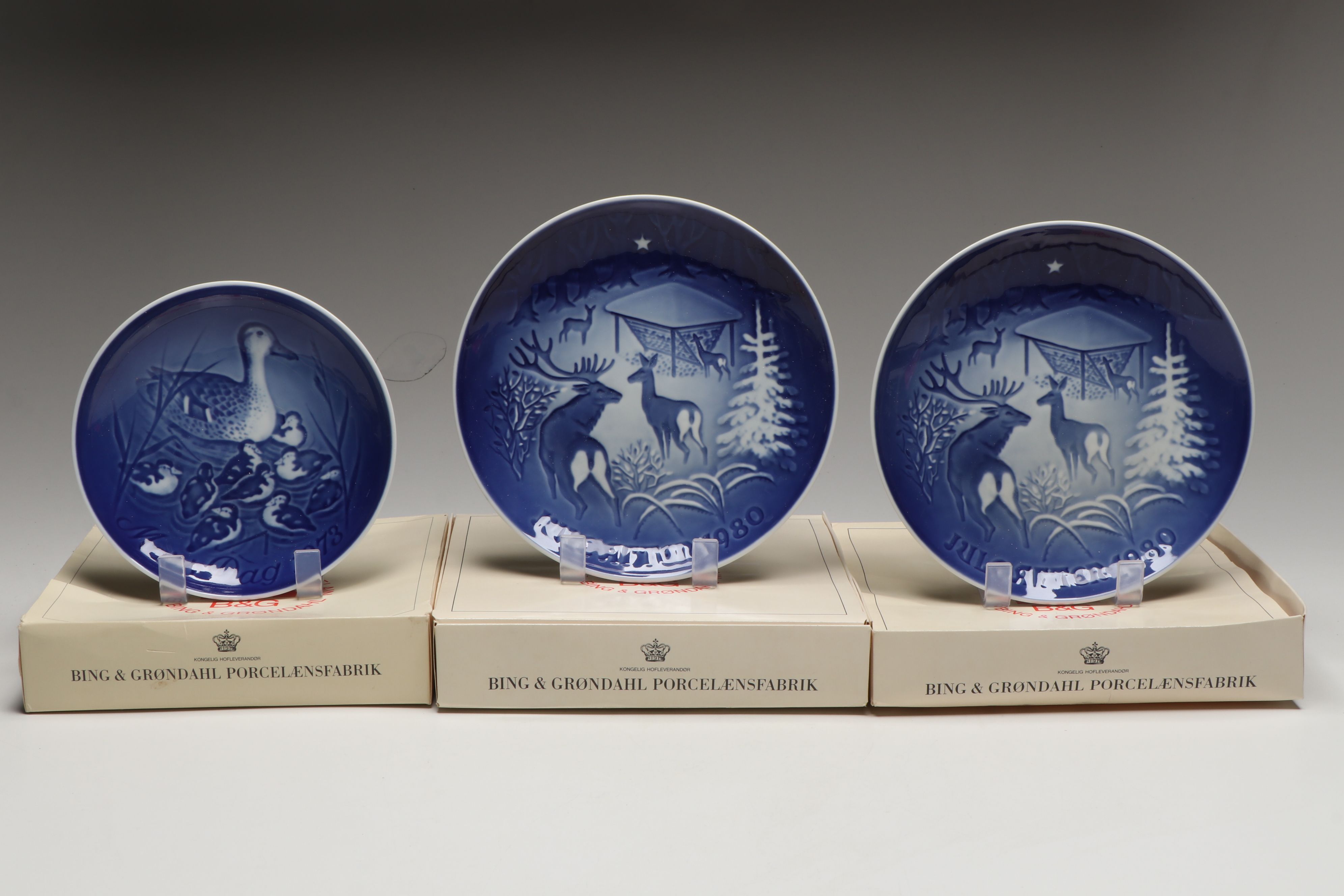 Bing & Grondahl Commemorative Mother's Day and "Christmas in the Woods" Plates