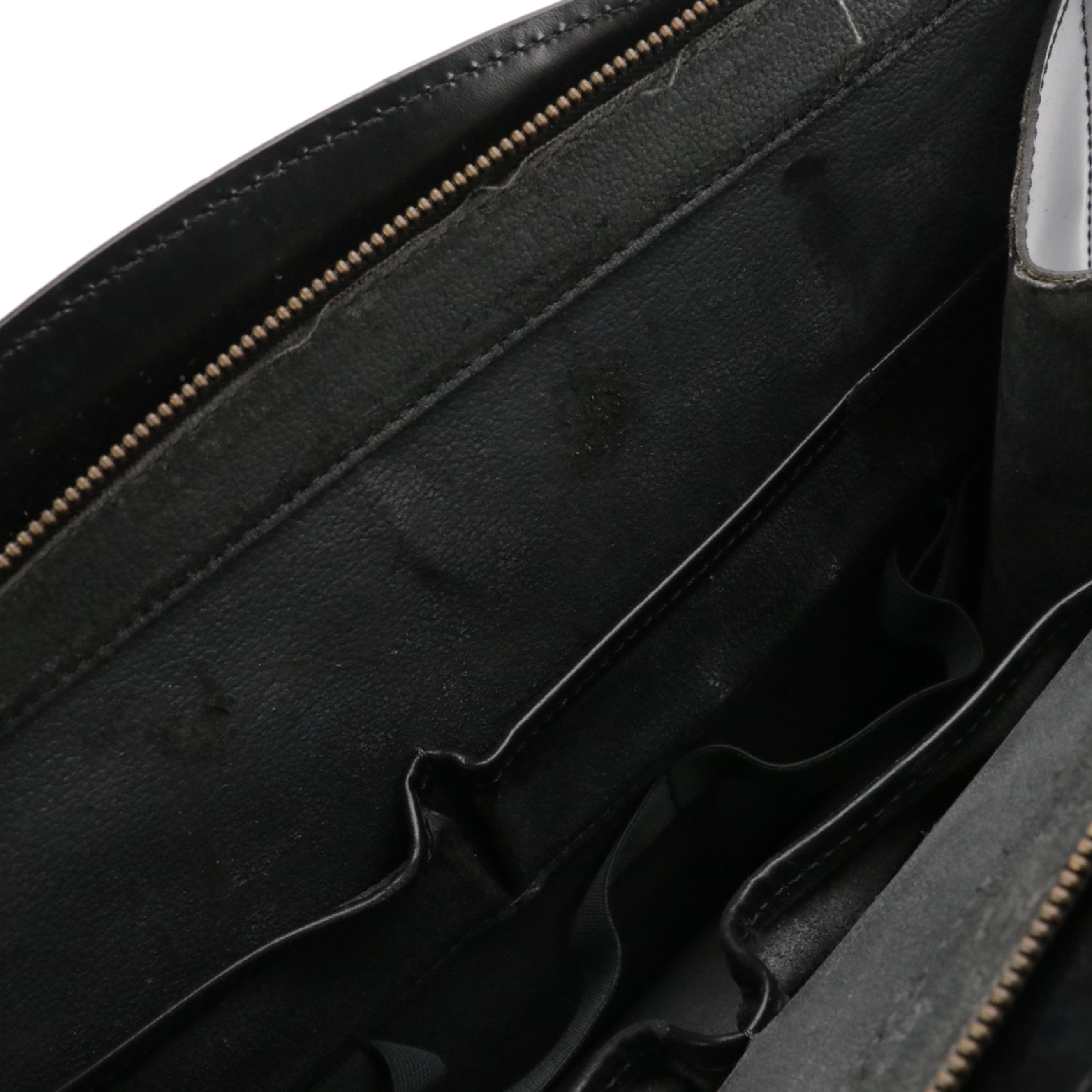 Louis Vuitton Riviera Handbag in Black Epi and Smooth Leather