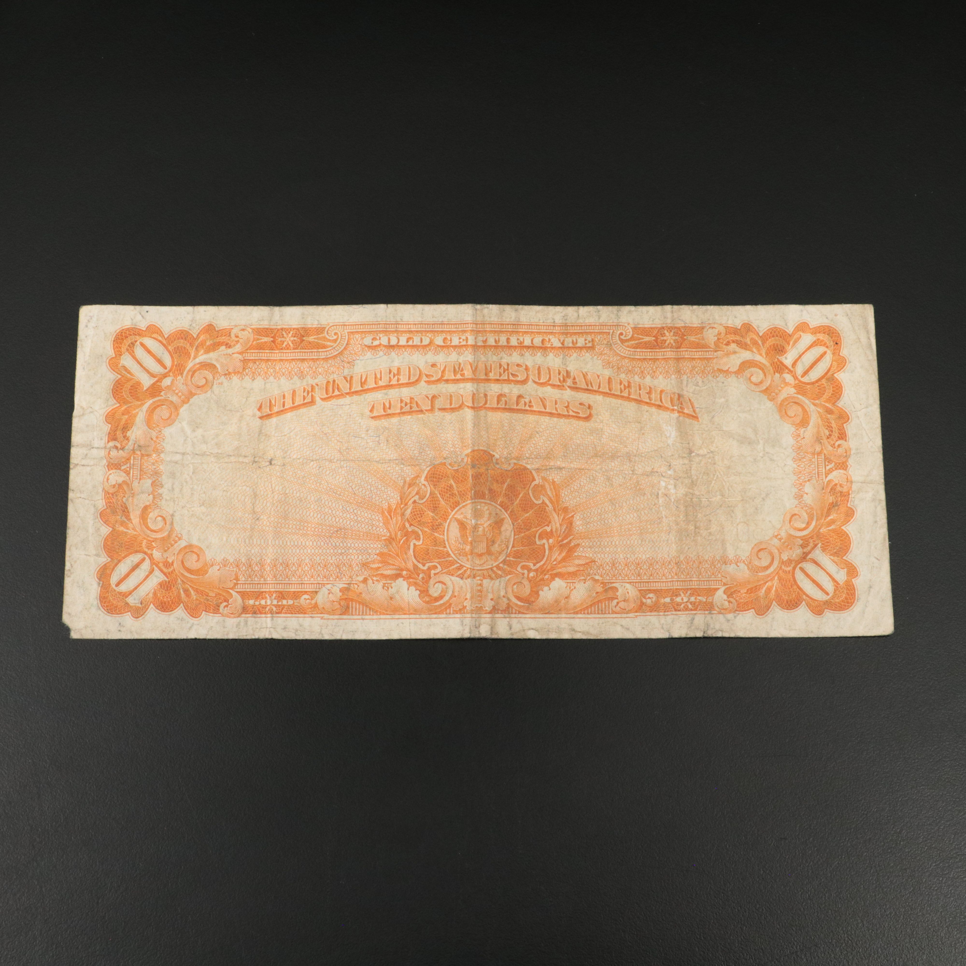 1922 $10 Large Size United States Gold Certificate