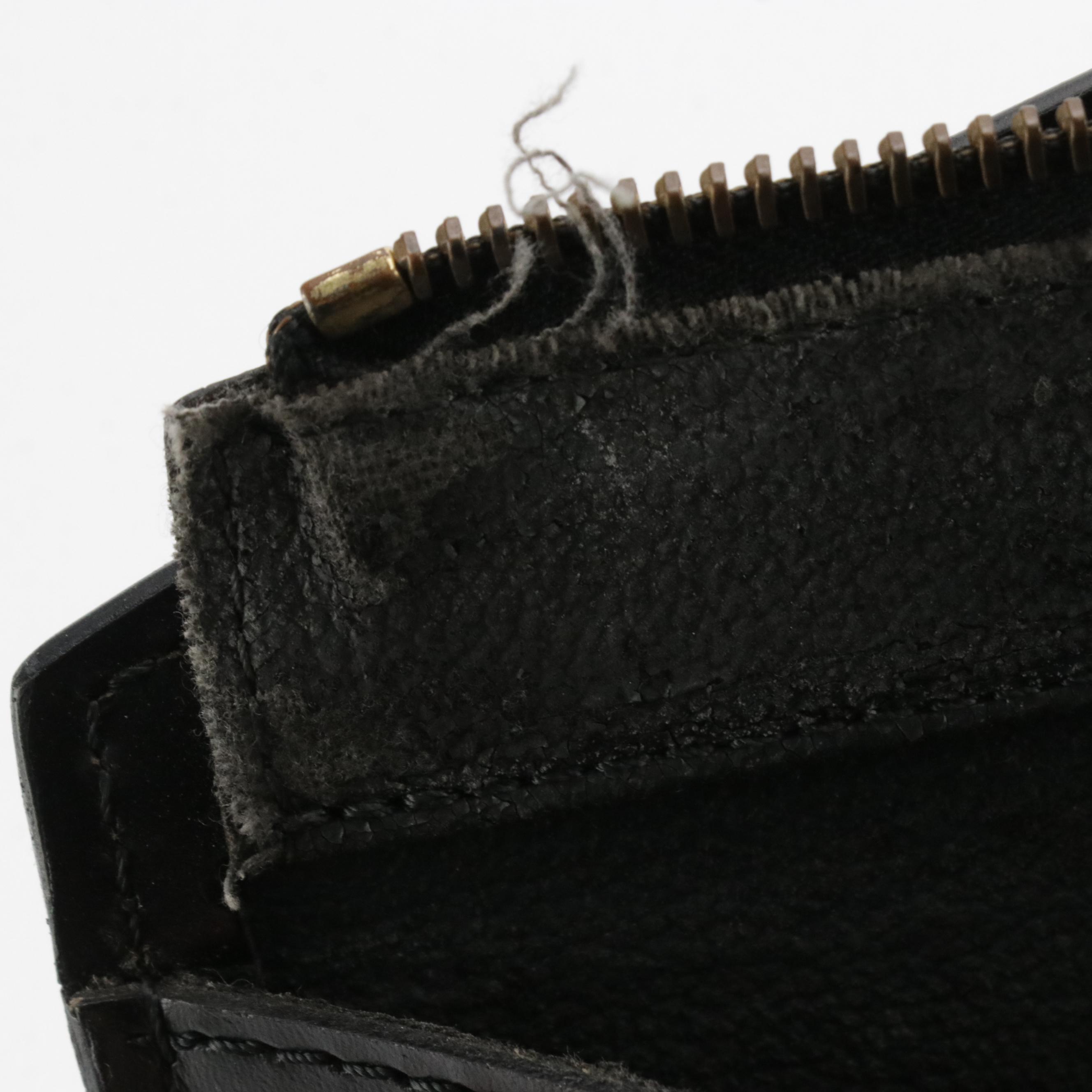 Louis Vuitton Riviera Handbag in Black Epi and Smooth Leather