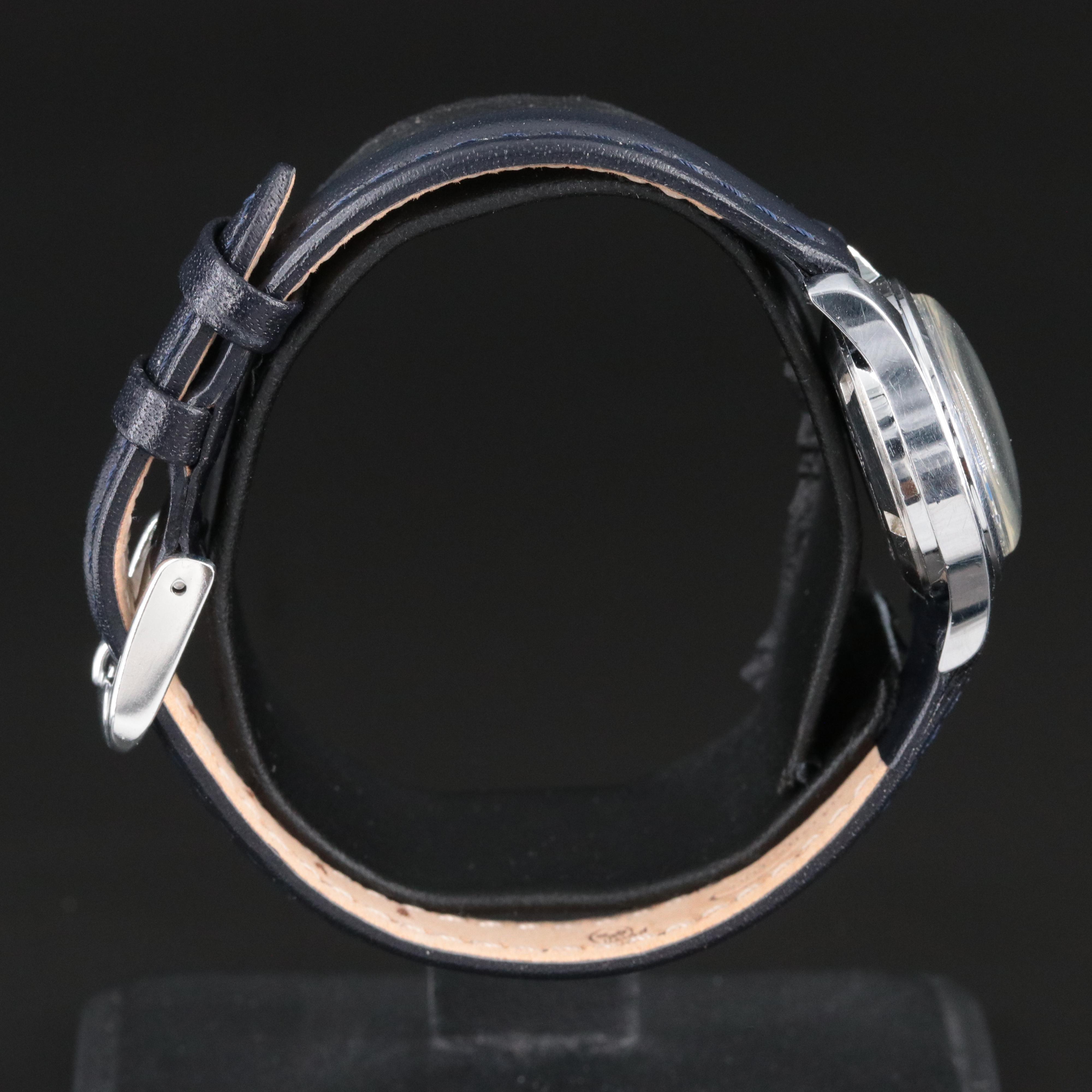 Vintage Vulcain Mechanical Watch with Blue Dial