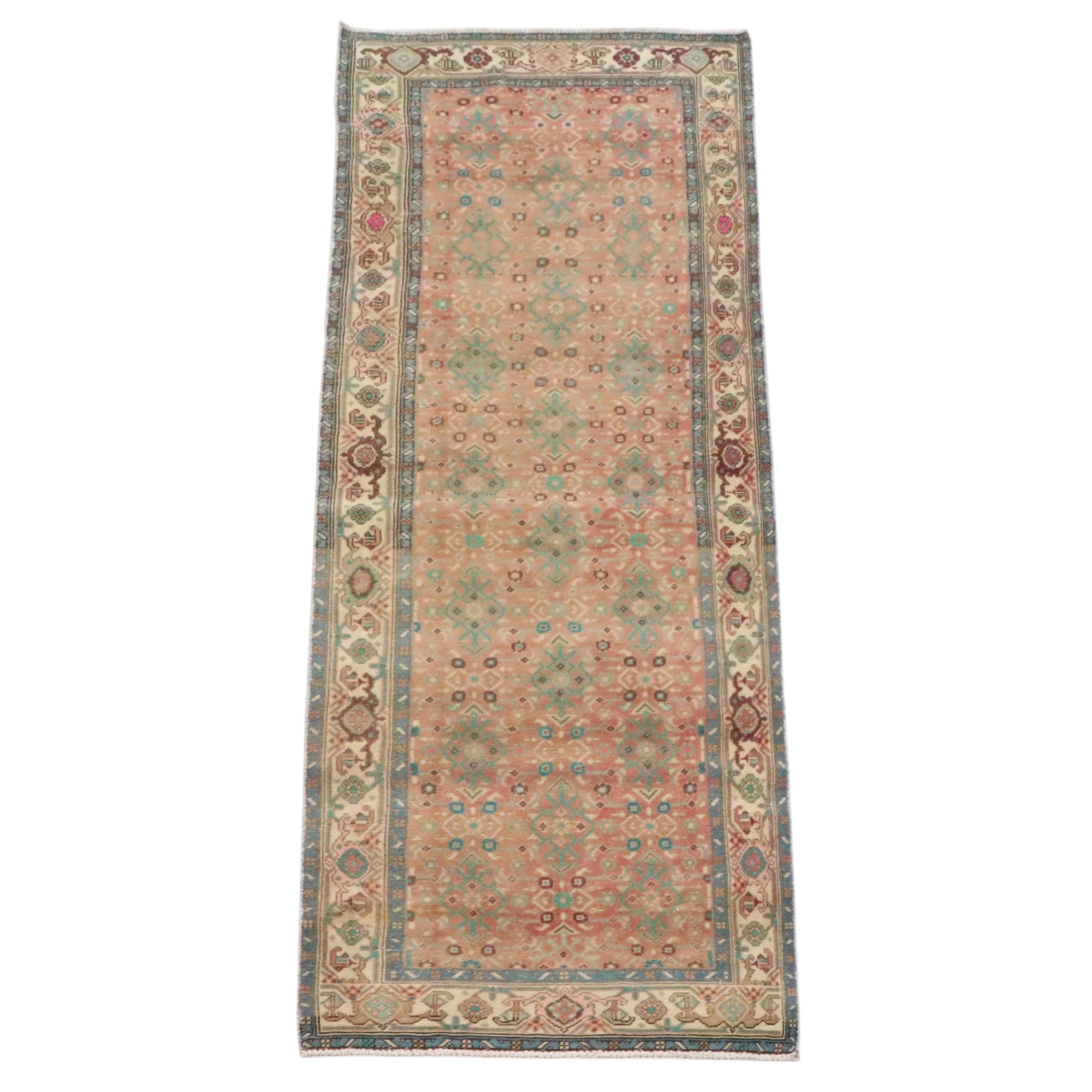 3'3 x 10'8 Hand-Knotted Persian Veramin Carpet Runner